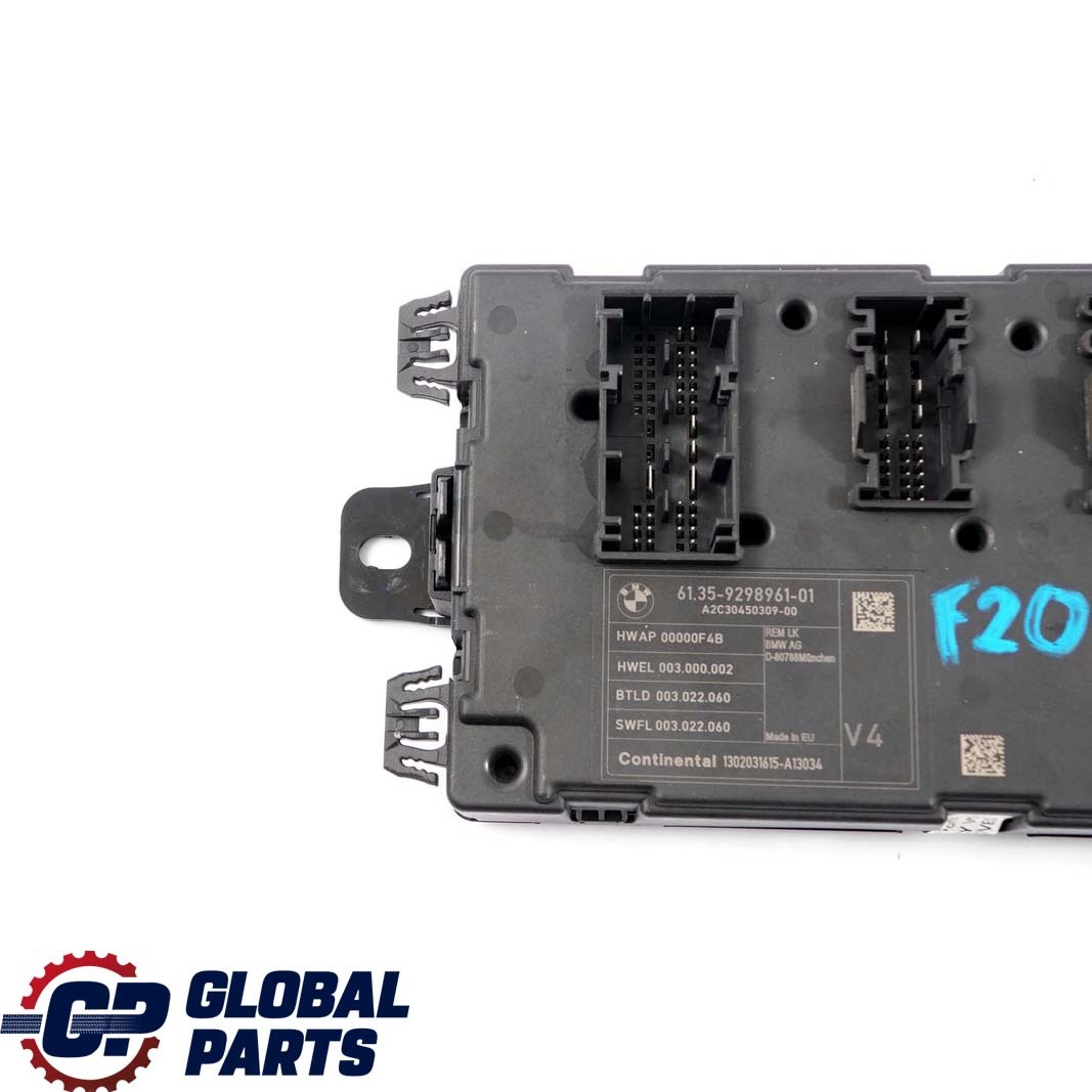 BMW 1 3 4 Series F20 F21 F30 F31 F32 Body Control Unit Module REM 9298961