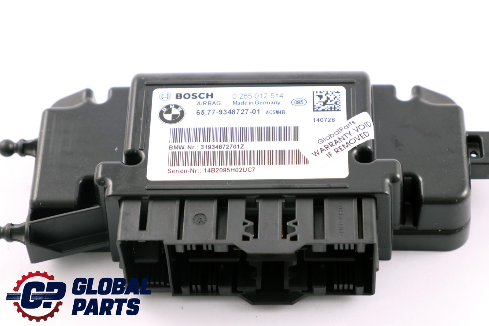 BMW F20 F21 F30 F31 Airbag Control Unit Module 9348727 0285012514