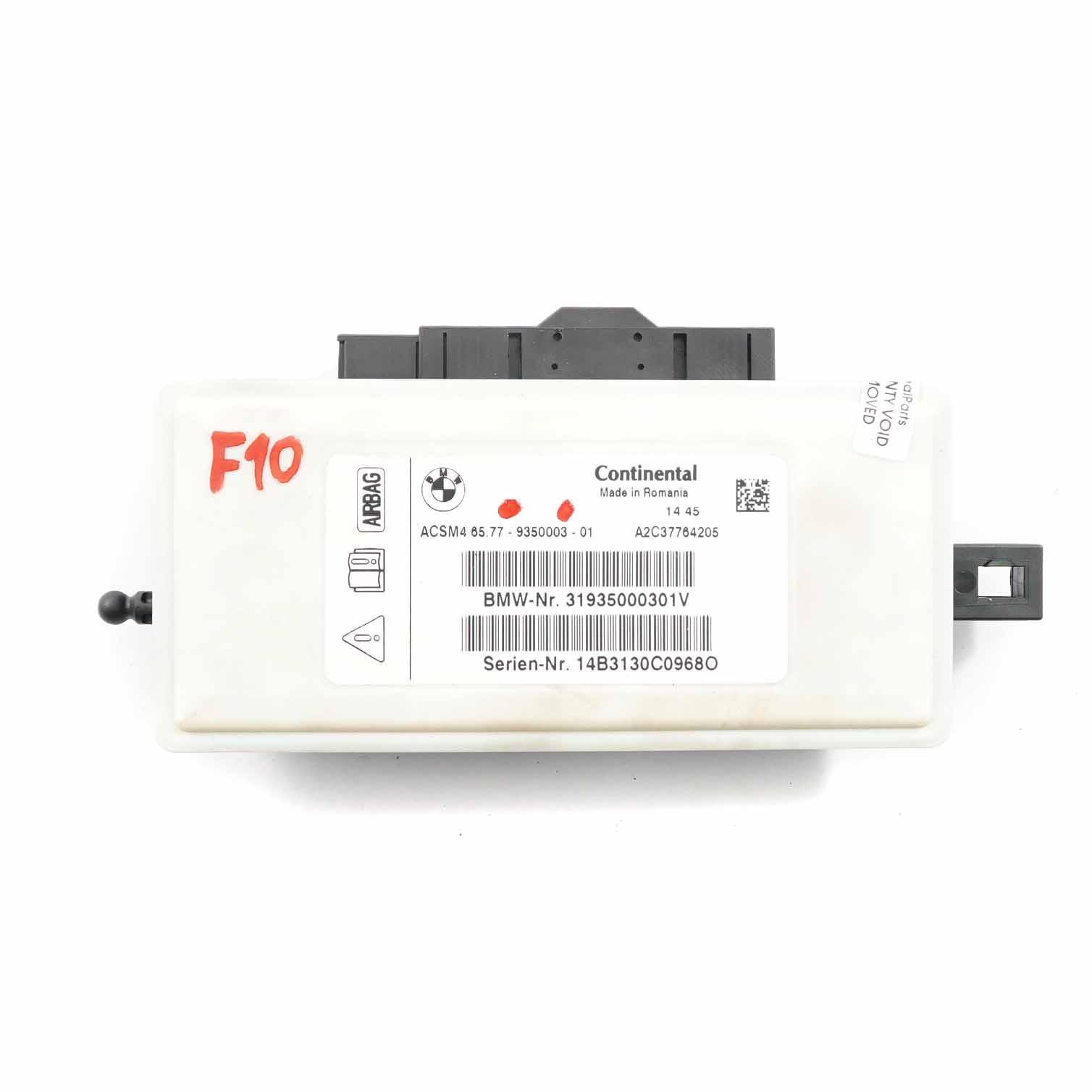 Unité de contrôle BMW F01 LCI F07 F10 F11 F25 Air Module Bag ECU 9350003