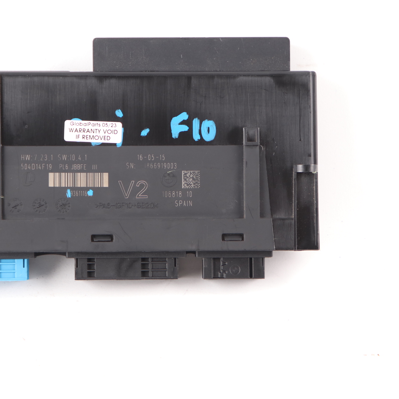 BMW F10 LCI Module de contrôle de la carrosserie ECU JBBFEIII V2 PL6 9361116