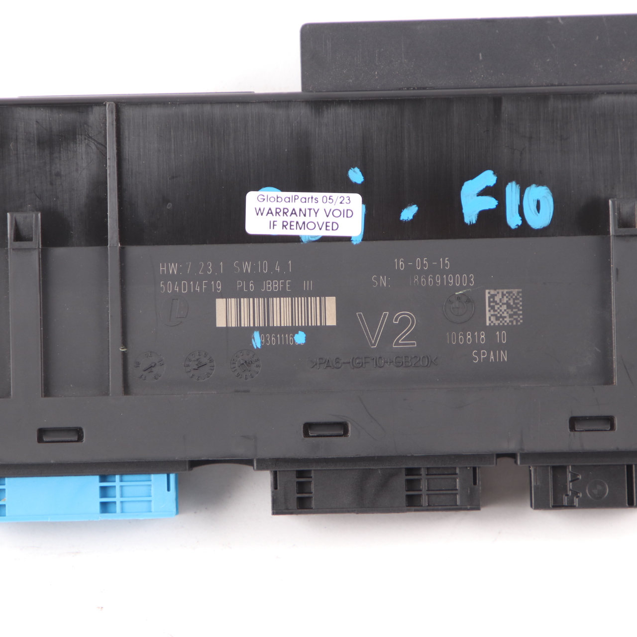 BMW F10 LCI Module de contrôle de la carrosserie ECU JBBFEIII V2 PL6 9361116