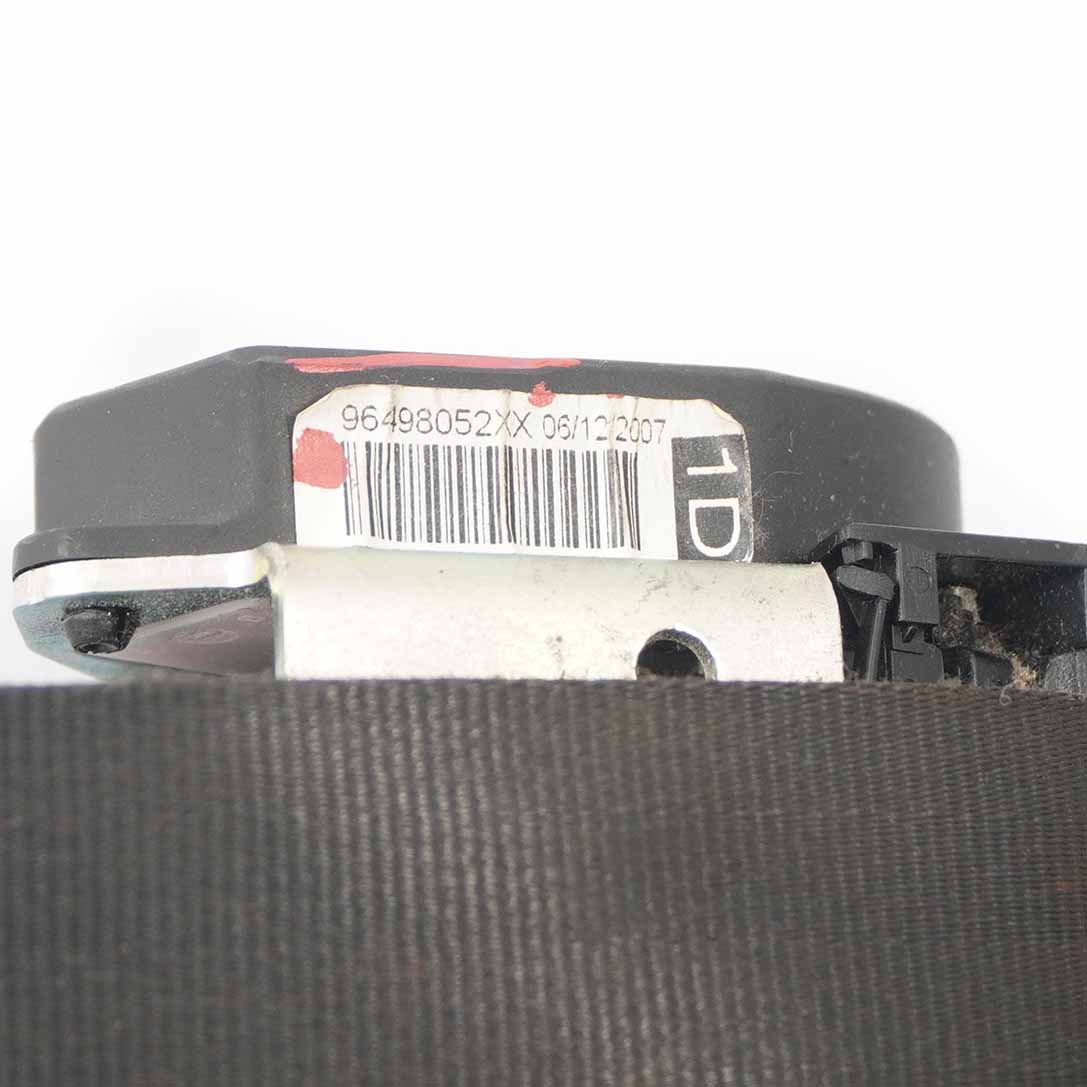 Peugeot 207 Ceinture de sécurité avant droite Noir 96498052XX