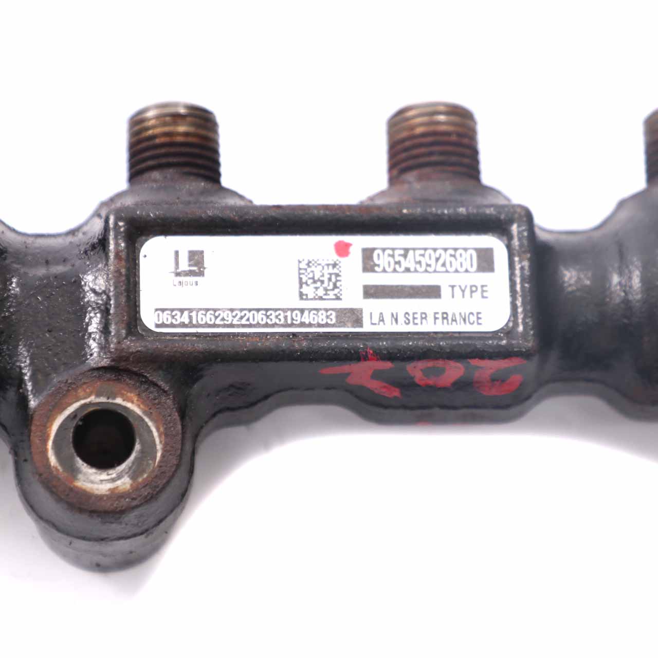 Peugeot 207 1.6 HDI Diesel Fuel Injector Rail Line Pipe 9654592680