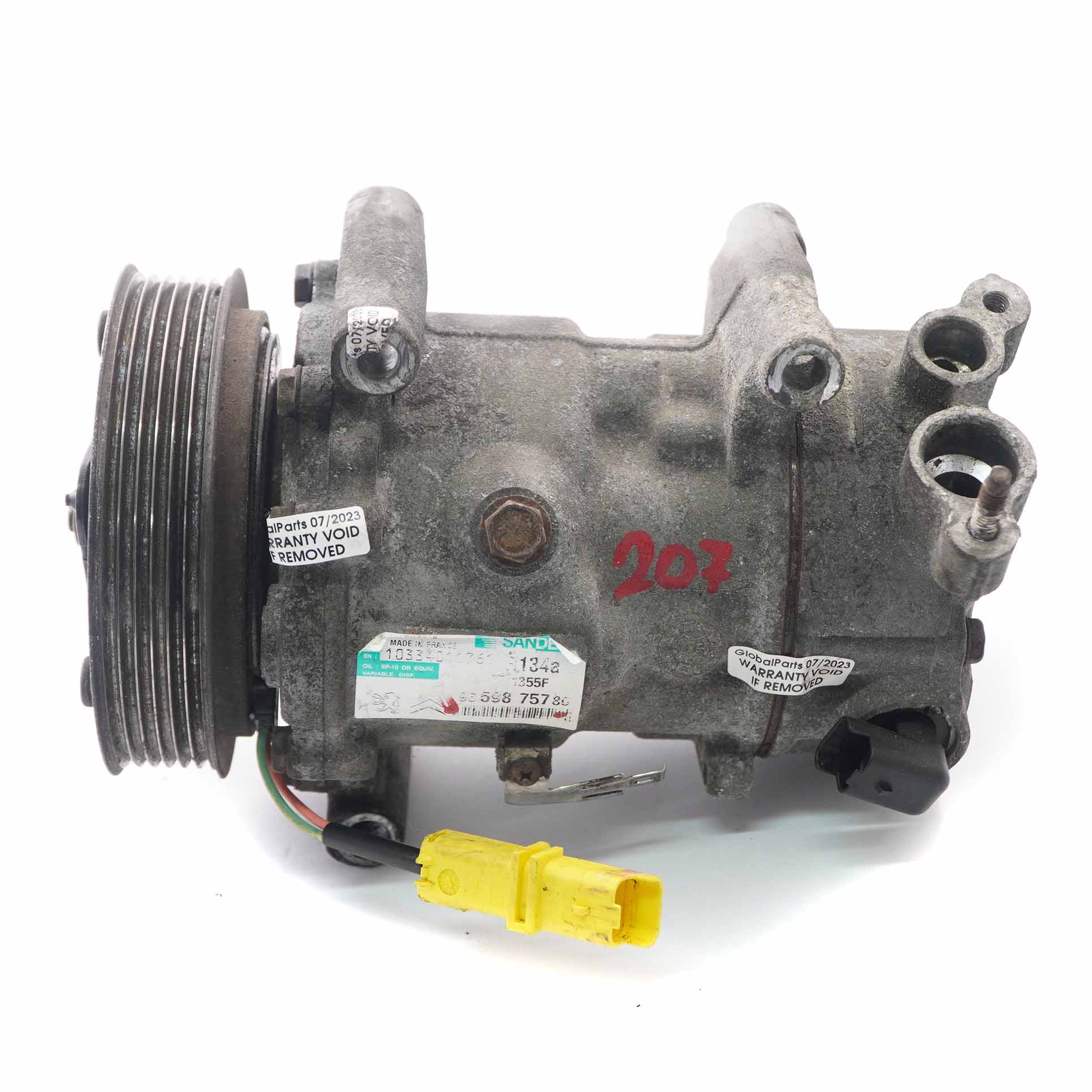 Compresseur de climatisation Peugeot 207 Air Con A/C Pump 9659875780