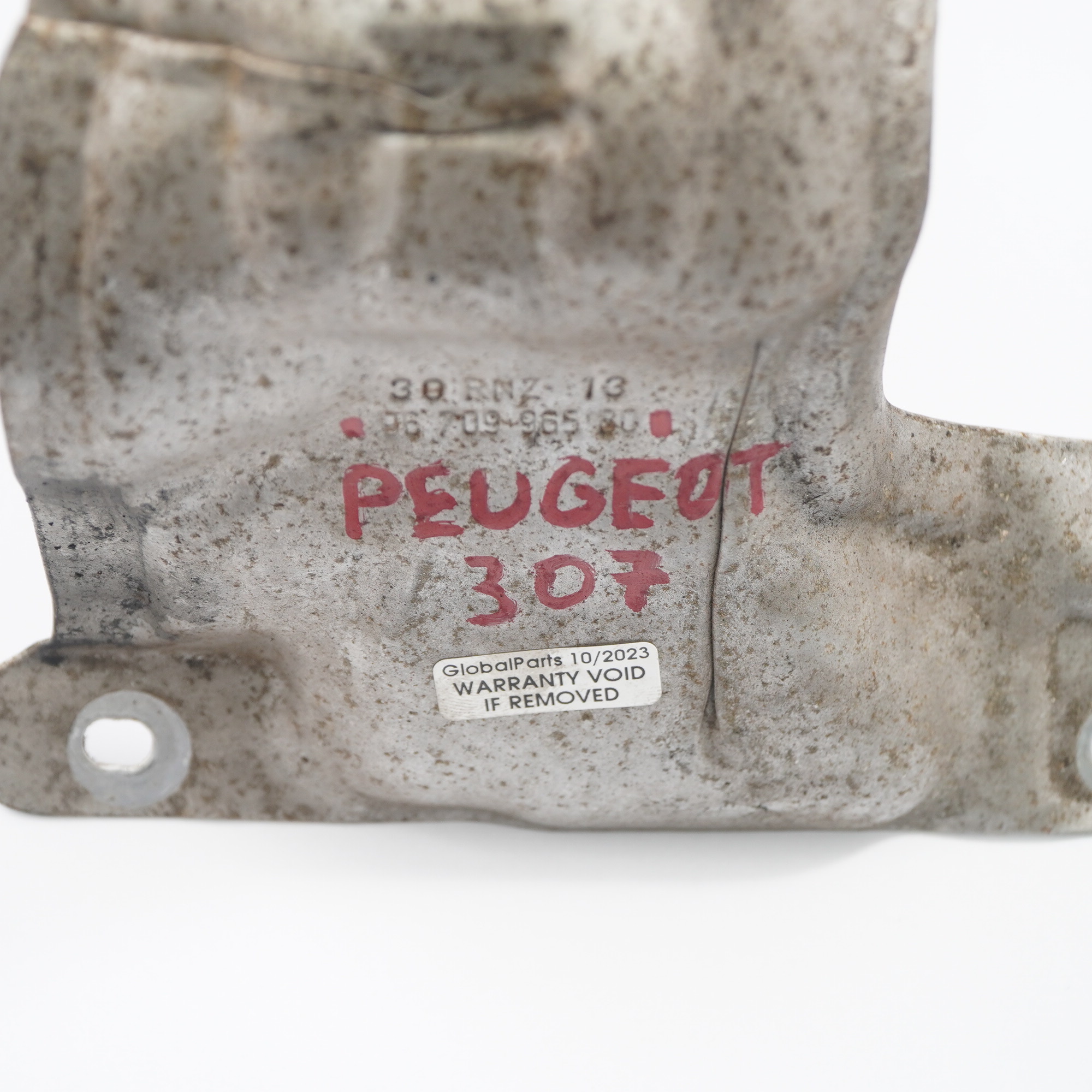 Peugeot 307 Bouclier Diesel Plaque chauffante de collecteur de turbo 9670996580