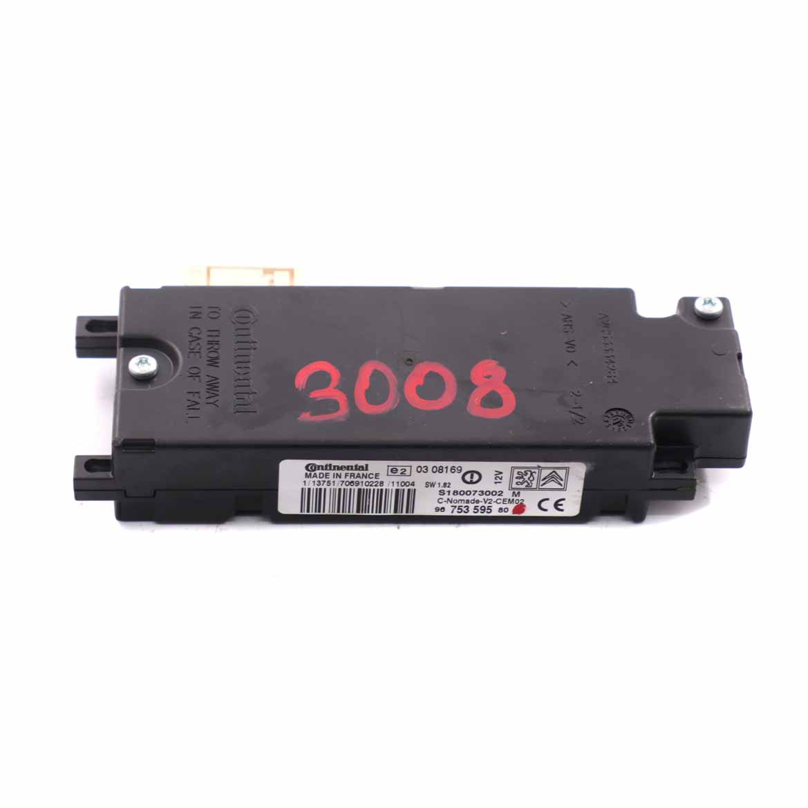 Peugeot 3008 Bluetooth Module Multimedia Control Unit ECU 9675359580