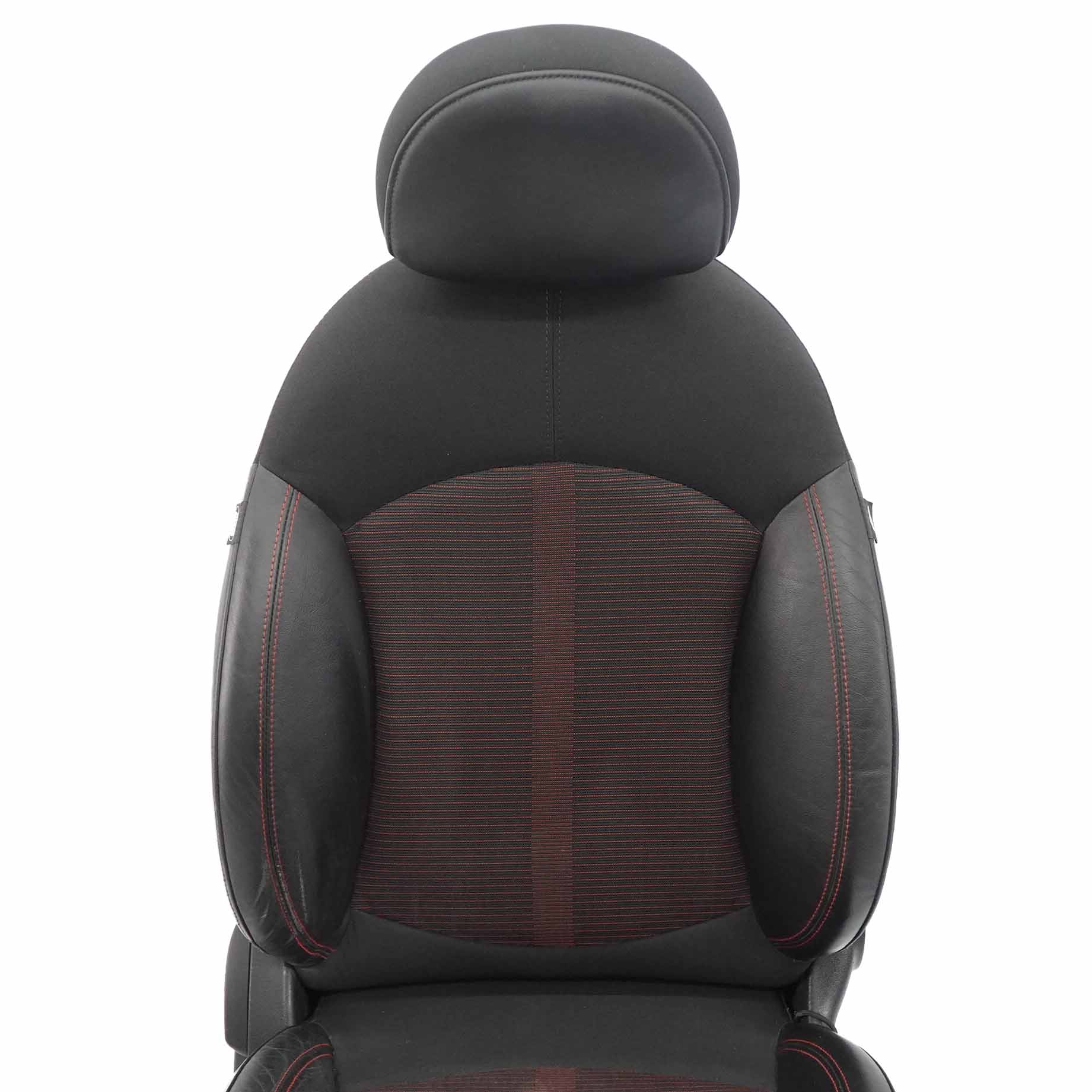 Front Seat MINI R60 Countryman Right O/S Sport Cloth Leather Parallel Lines Red