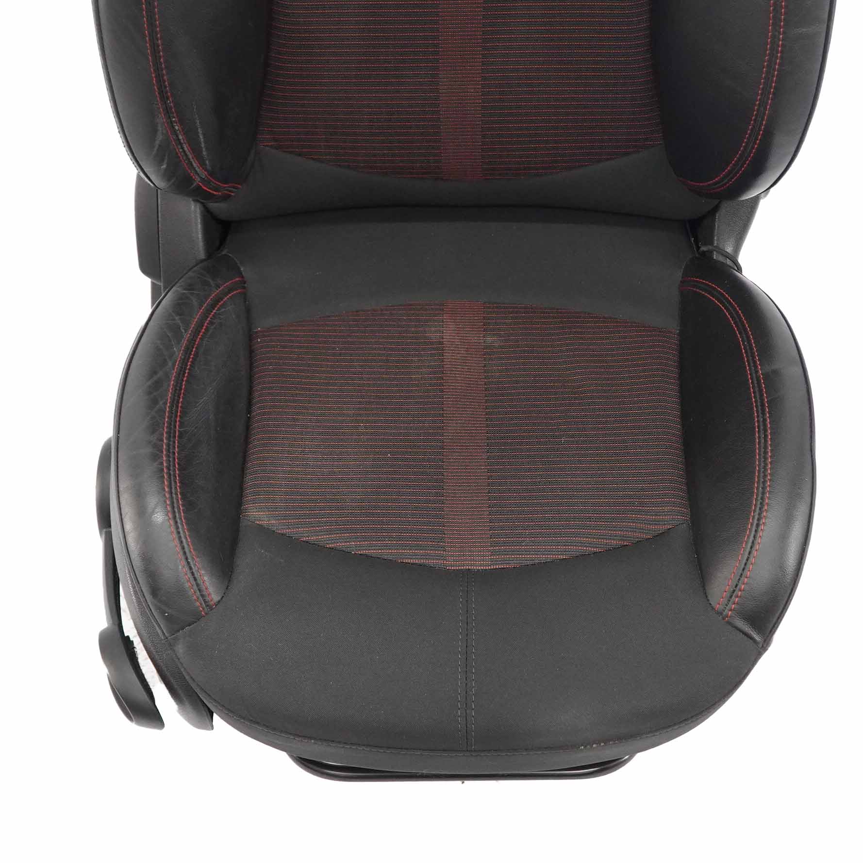 Front Seat MINI R60 Countryman Right O/S Sport Cloth Leather Parallel Lines Red