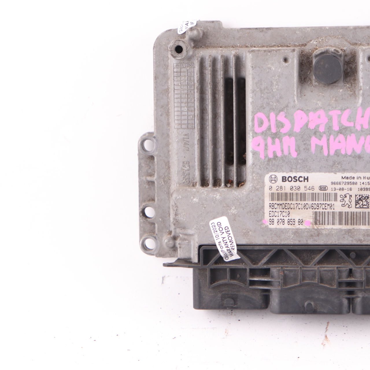 Citroen Dispatch Jumpy III 9HM DV6UC 1.6 Diesel Module moteur ECU 9807885980