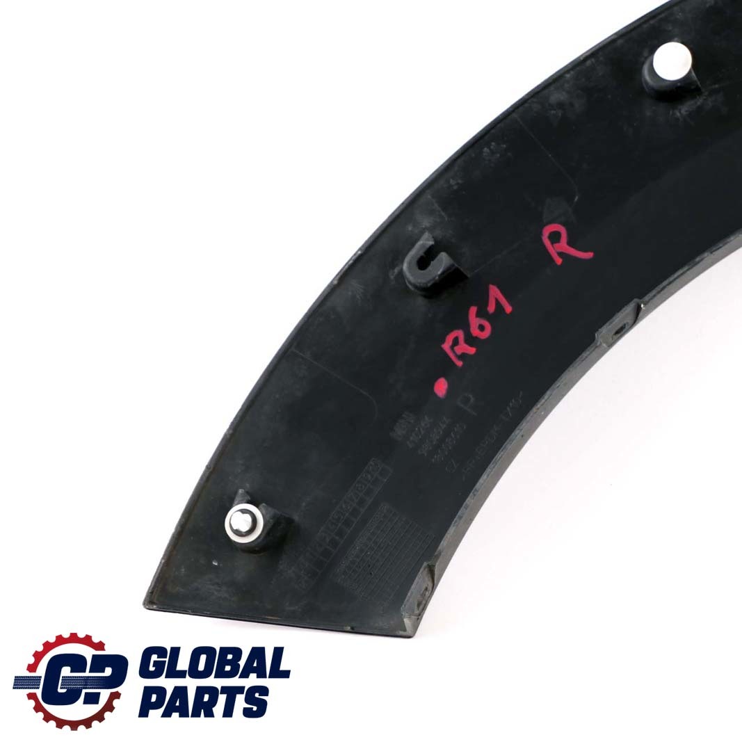 Mini Paceman R61 Cover Panel Wheel Arch Rear Right O/S Black 9808944