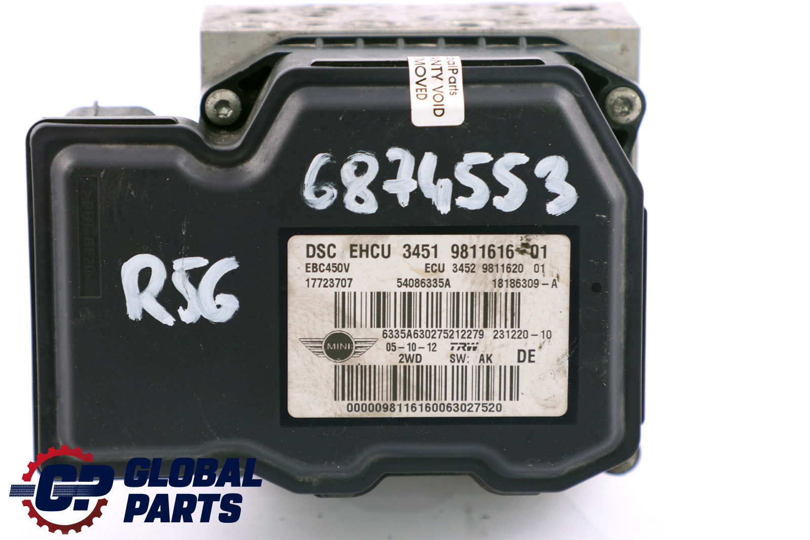 Mini Cooper R56 LCI R60 Ensemble Hydro Dsc ABS Pompe Bremsregler 9811616 9811620