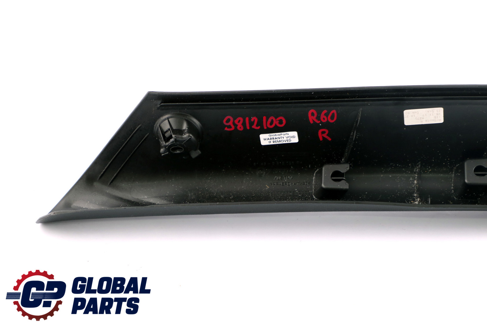 Mini Cooper R60 R61 Column A Trim Cover Right O/S Carbon Black 9812096