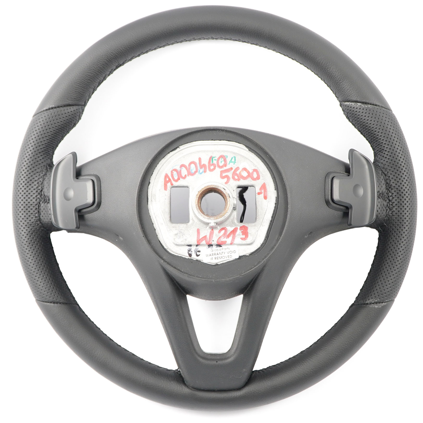 Mercedes W213 NEW Black Leather Sport Steering Wheel Multifunction A0004605600