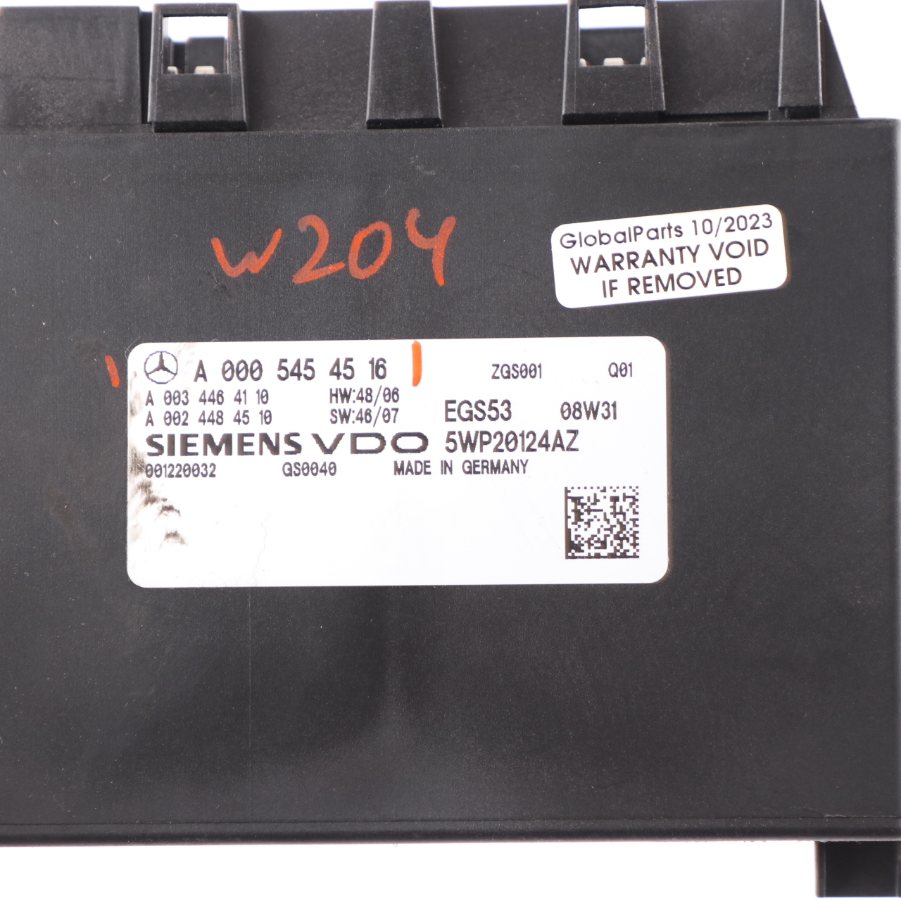 Mercedes W204 Automatic Gearbox EGS Control Module Unit ECU A0005454516