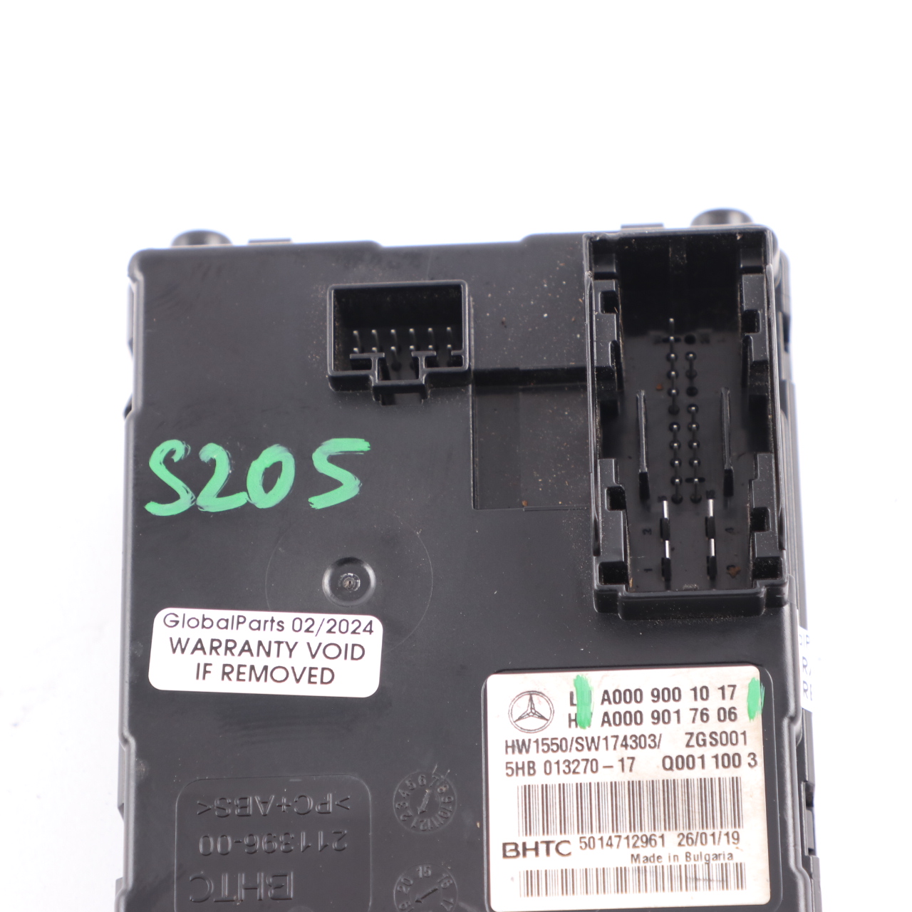 Mercedes S205 W205 Air Conditioning Control Module A/C ECU Unit A0009001017