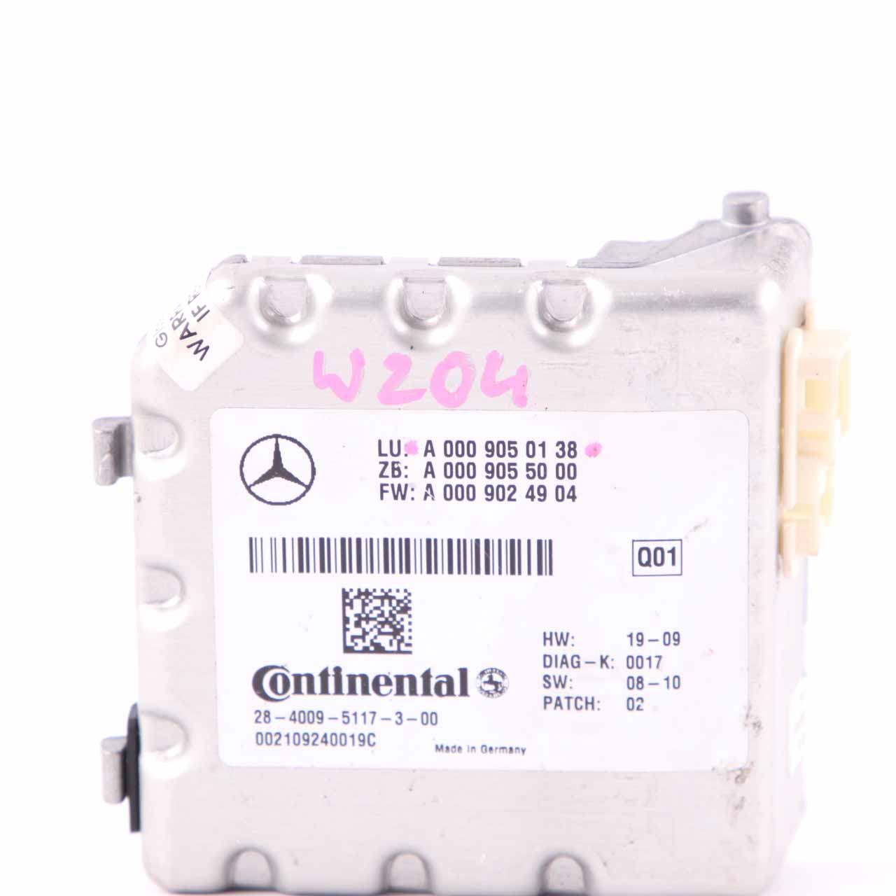 Mercedes W212 Module de contrôle de la caméra pare brise polyvalente A0009050338