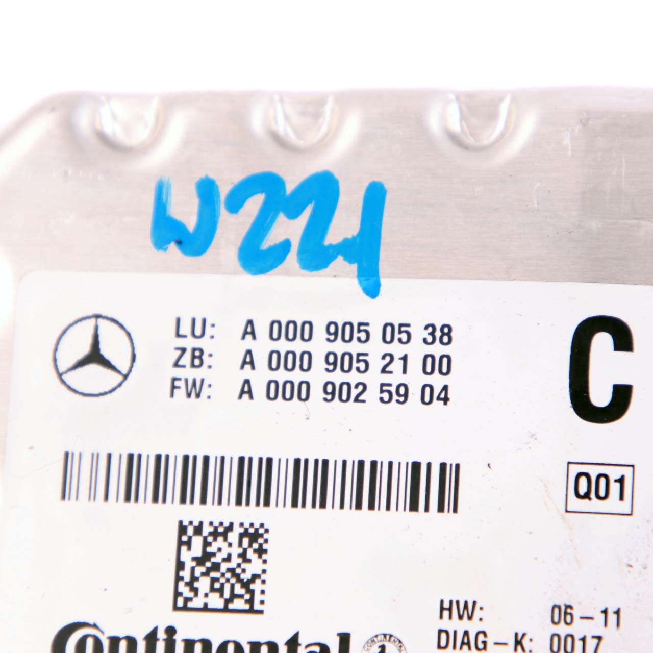 Mercedes S W221 Module de contrôle de la caméra multifonctionnelle A0009050538