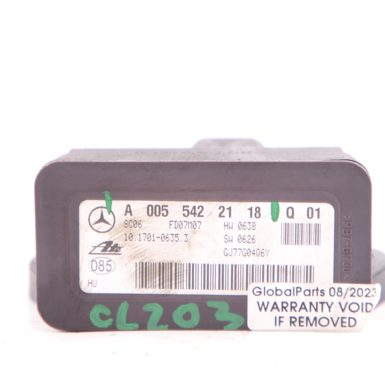 Yaw Sensor Mercedes R171 W203 W209 ESP Rotation Rate Unit Module A0055422118