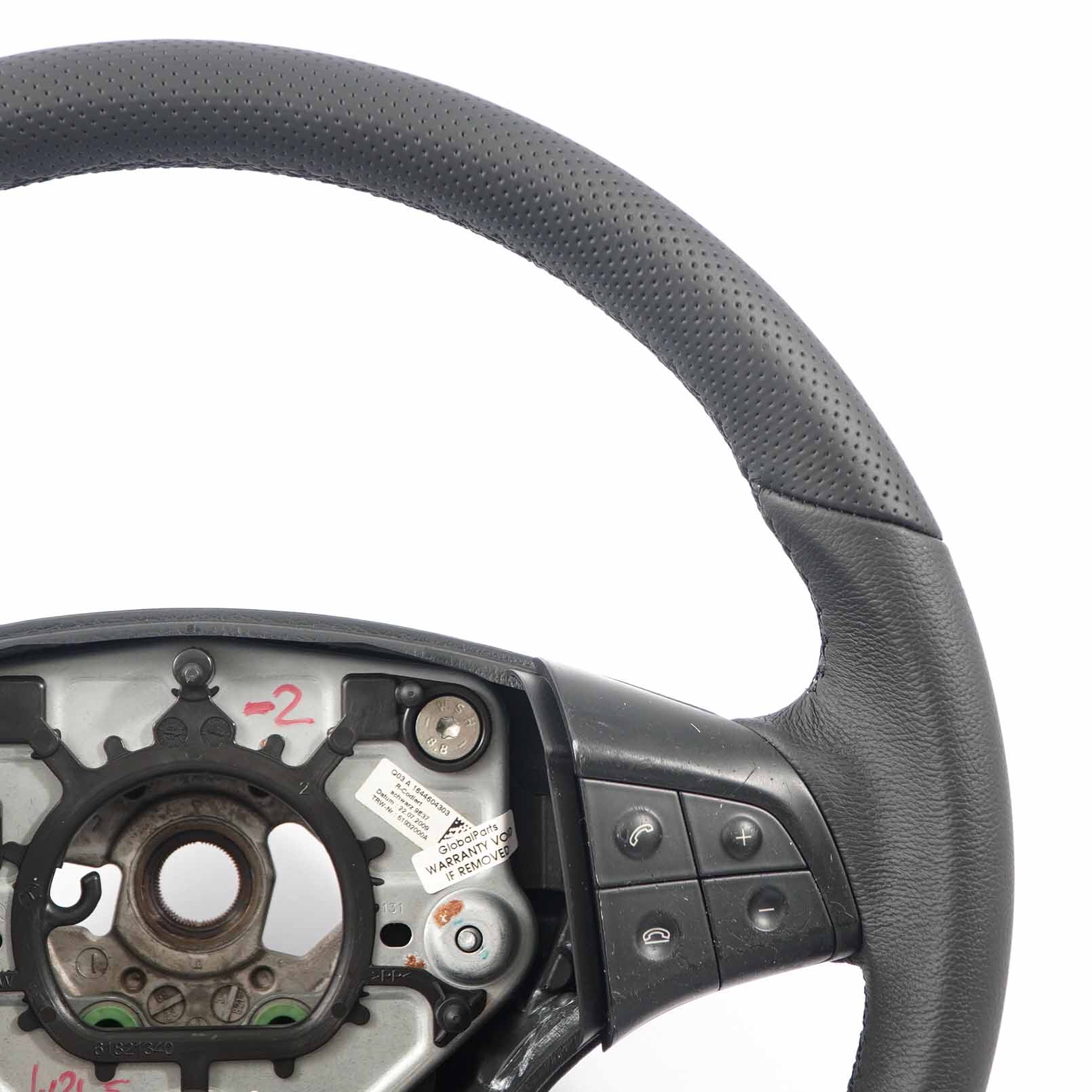 Mercedes W245 NEW Black Leather Steering Wheel with Black Threads