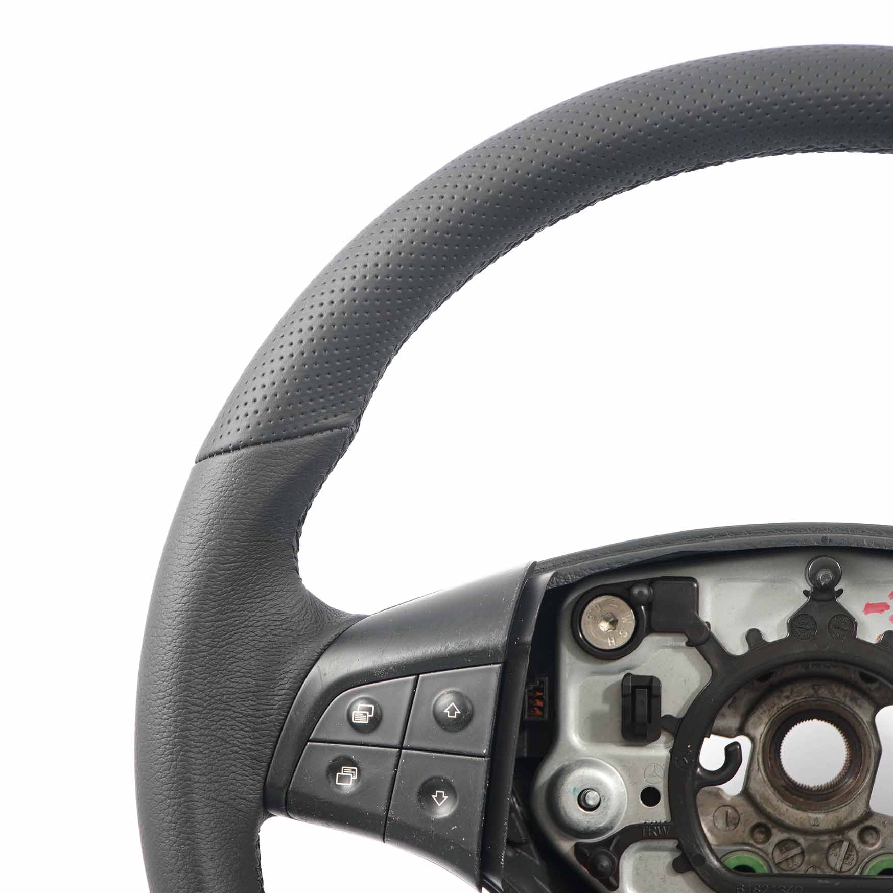 Mercedes W245 NEW Black Leather Steering Wheel with Black Threads