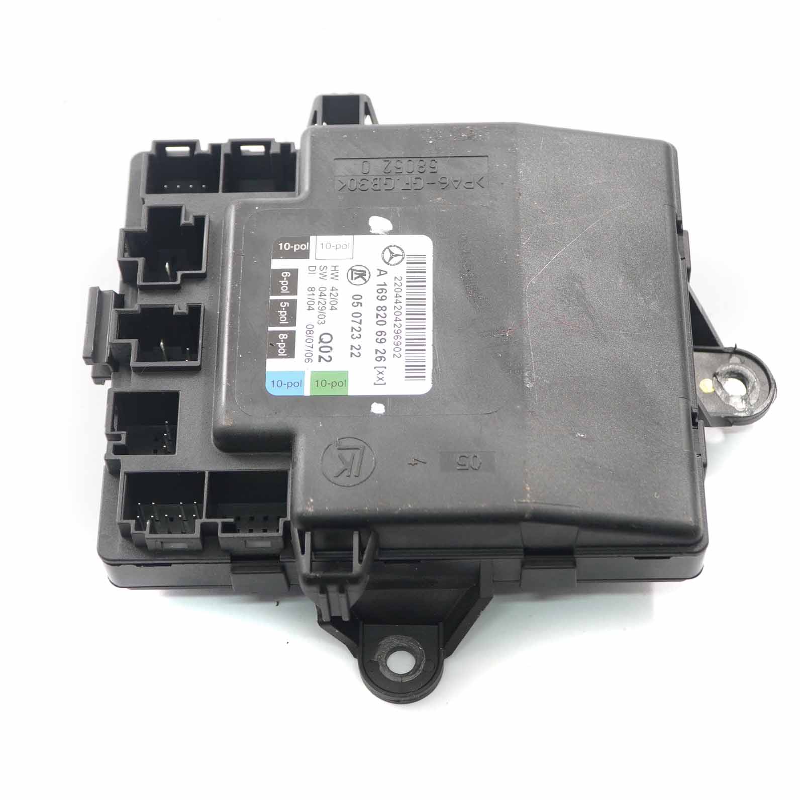 Module de porte Mercedes W169 W245 Unité de contrôle avant gauche A1698206926