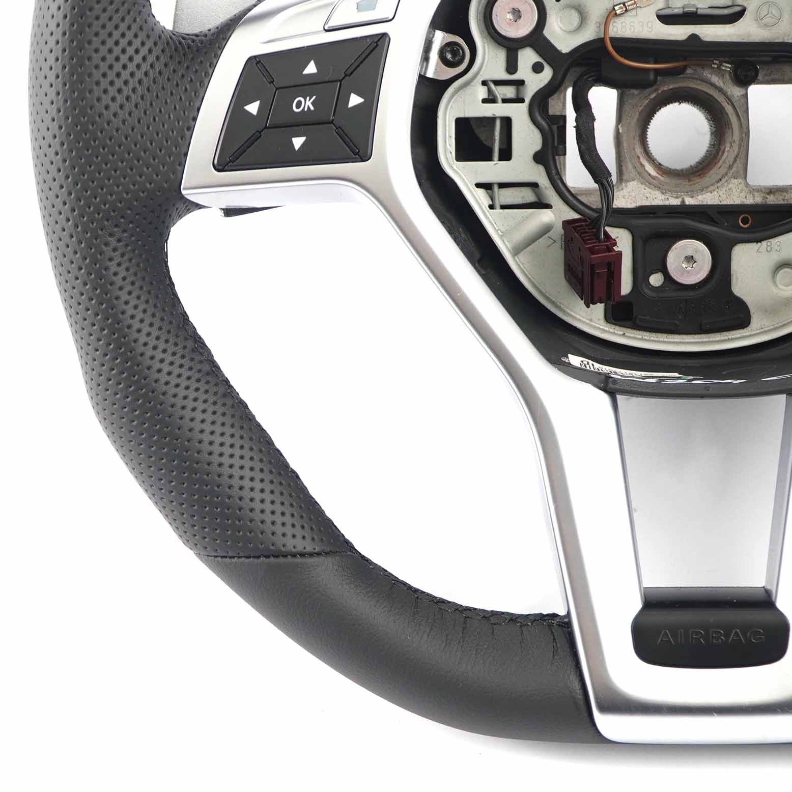 Steering Wheel Mercedes W204 C63 AMG W212 NEW Black Leather Sport Paddle Shift