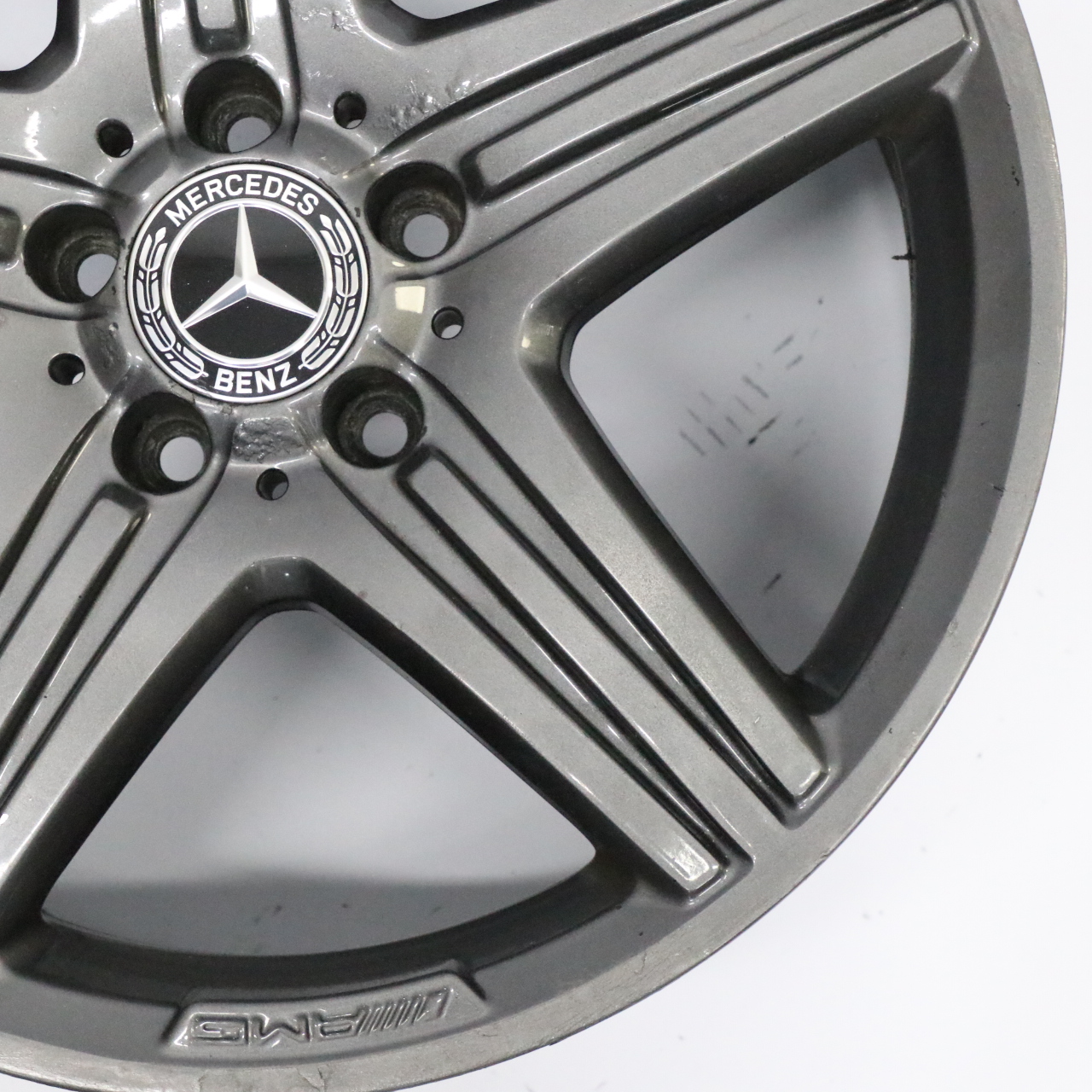 Mercedes W176 AMG Jante grise en alliage 18" 5 Double rayon ET:48 8J A1764010402