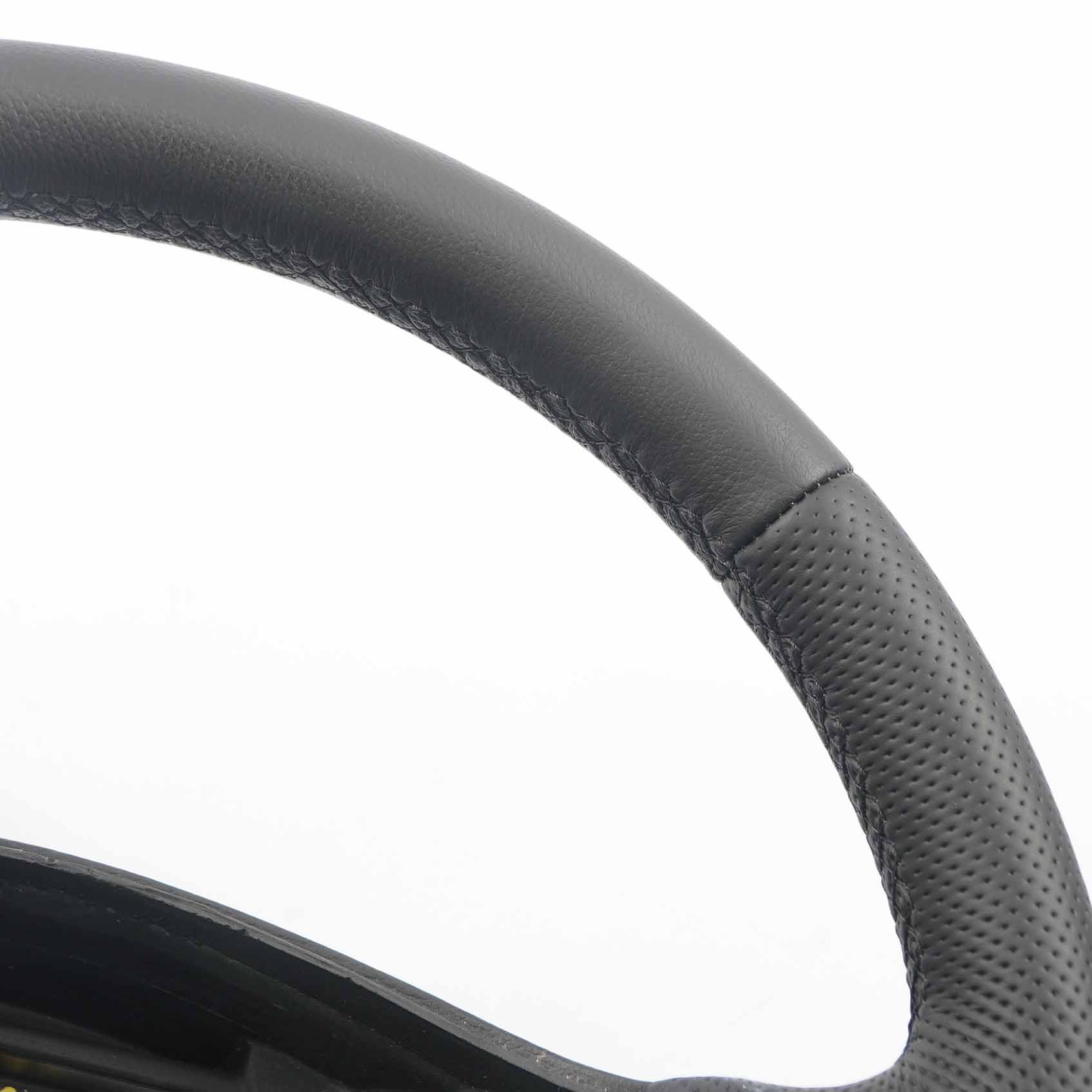 Mercedes W203 S203 NEW Black Leather Steering Wheel with Black Threads