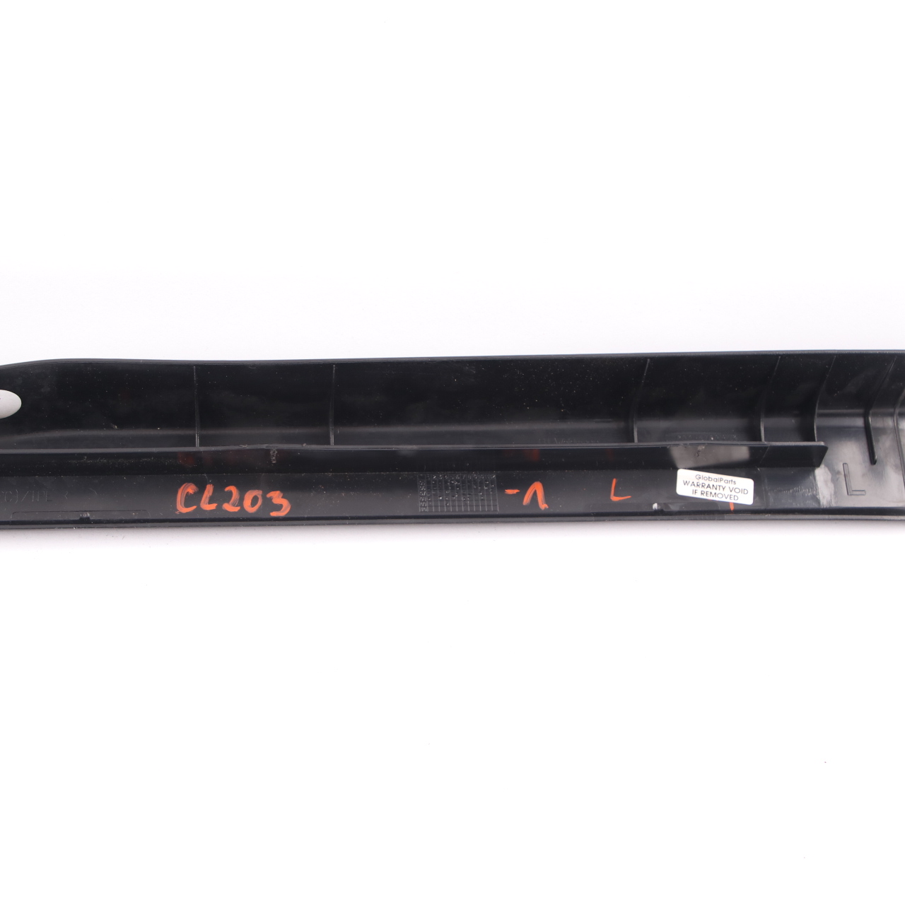 Mercedes CL203 Rail seuil de porte gauche Cache intérieur porte Noir A2036861936