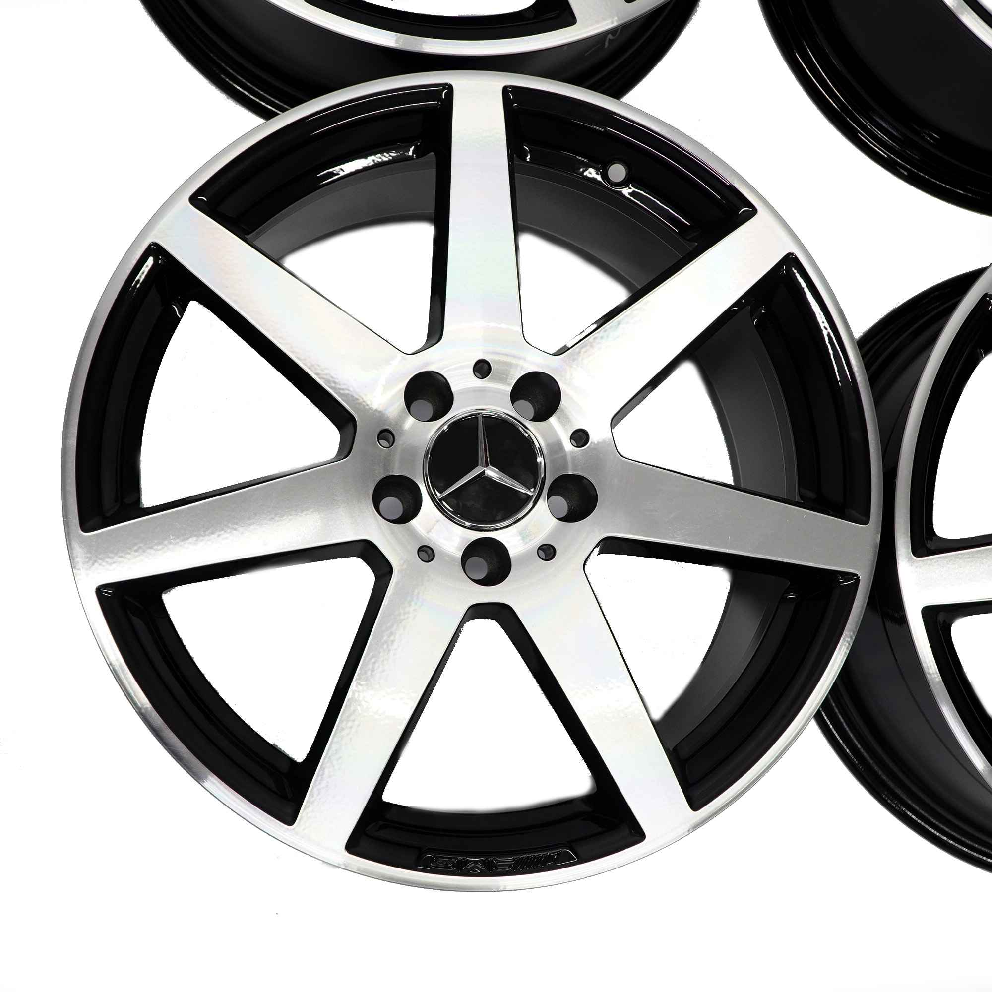 Mercedes W204 Set complet 4x jante en alliage 18" AMG 7 Spoke