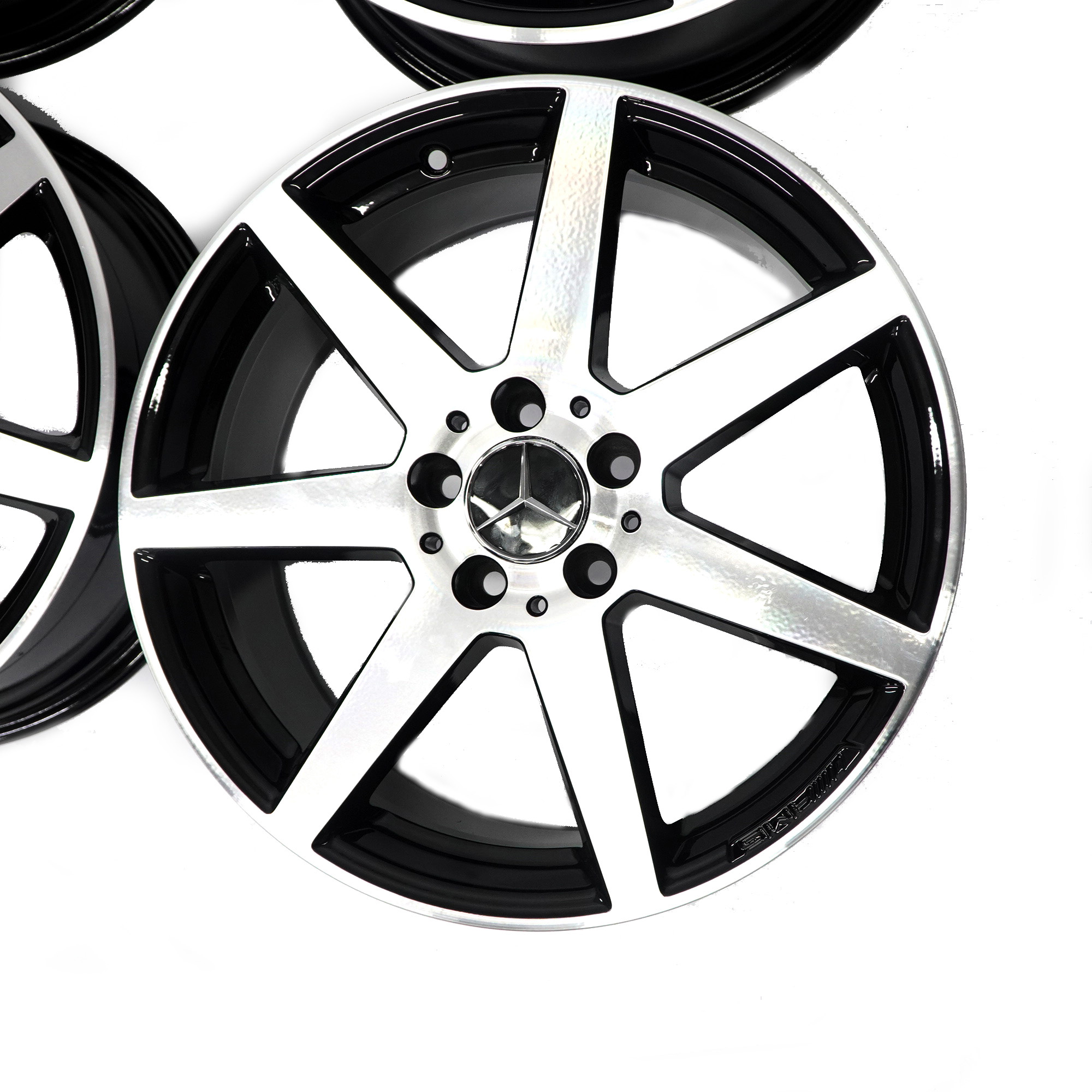 Mercedes W204 Set complet 4x jante en alliage 18" AMG 7 Spoke