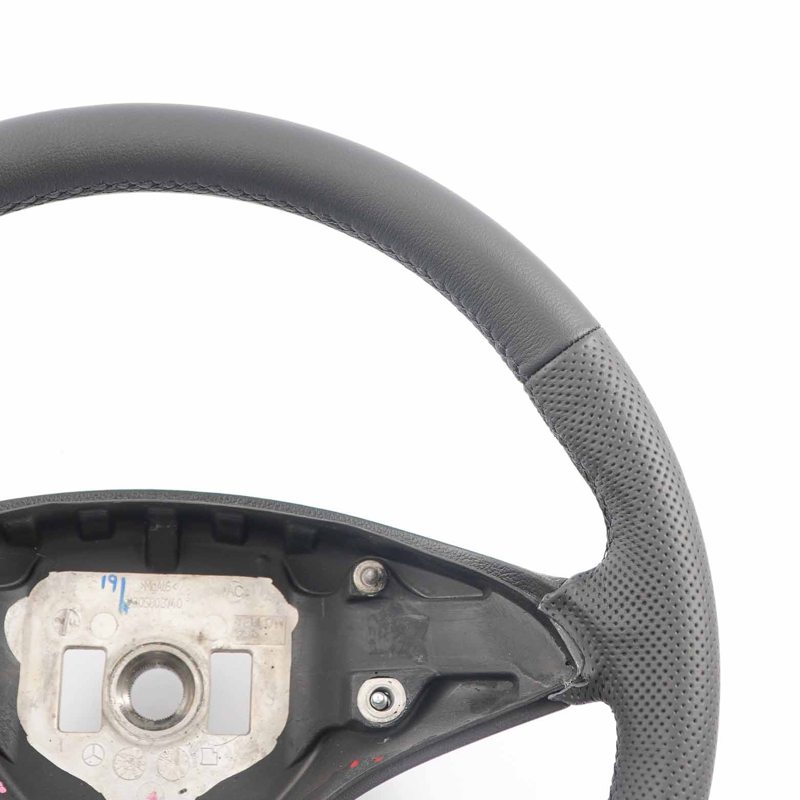 Mercedes-Benz C-Class W204 NEW Black Leather Steering Wheel with Black Threads