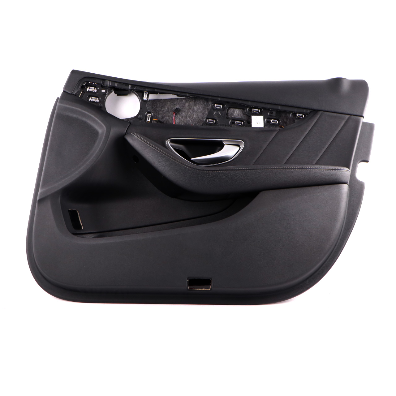 Front Door Card Mercedes W205 Right O/S Trim Panel Covering Leather Black