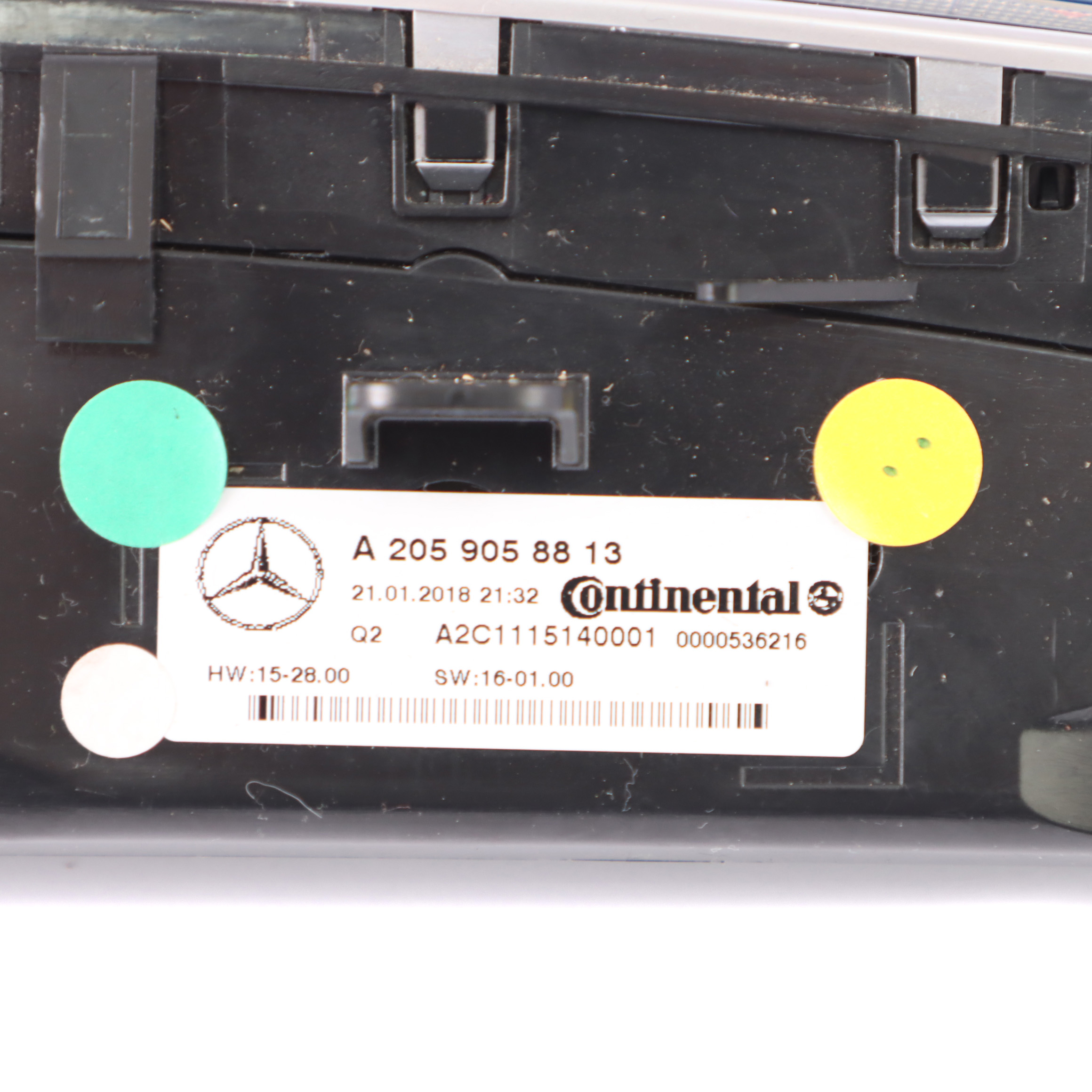 Panneau de climatisation Mercedes W205 C253 Interrupteur A2059058813