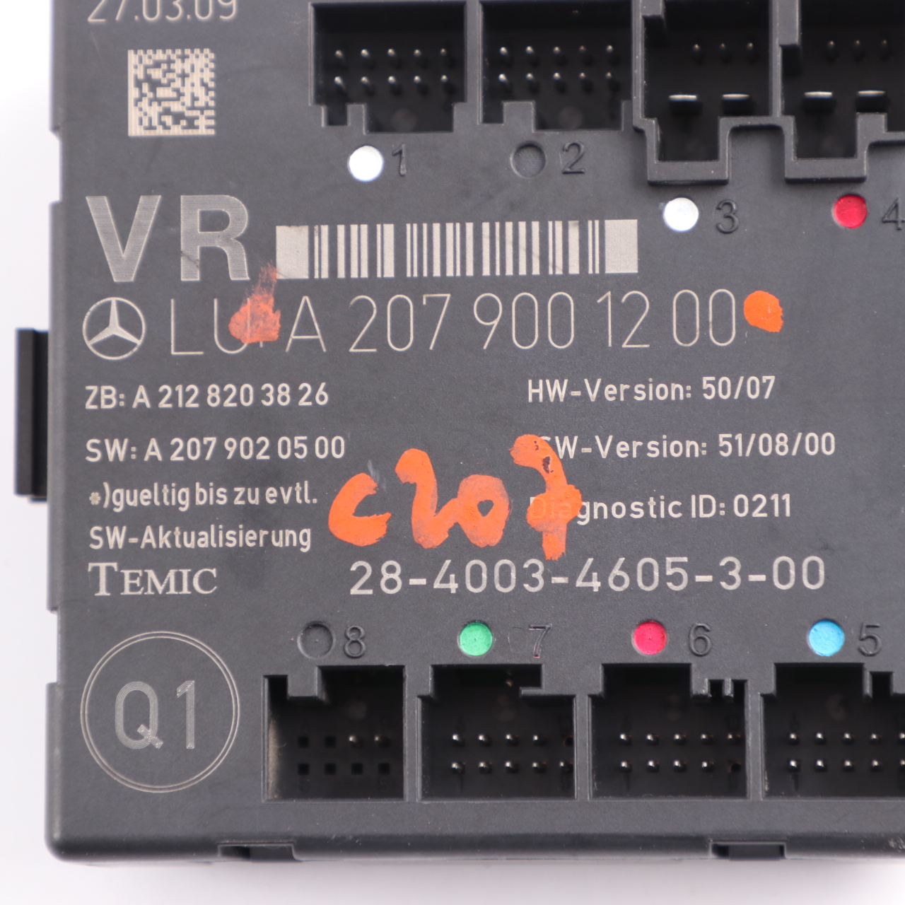 Door Module Mercedes C207 W207 Front Right O/S Control Unit ECU A2079001200