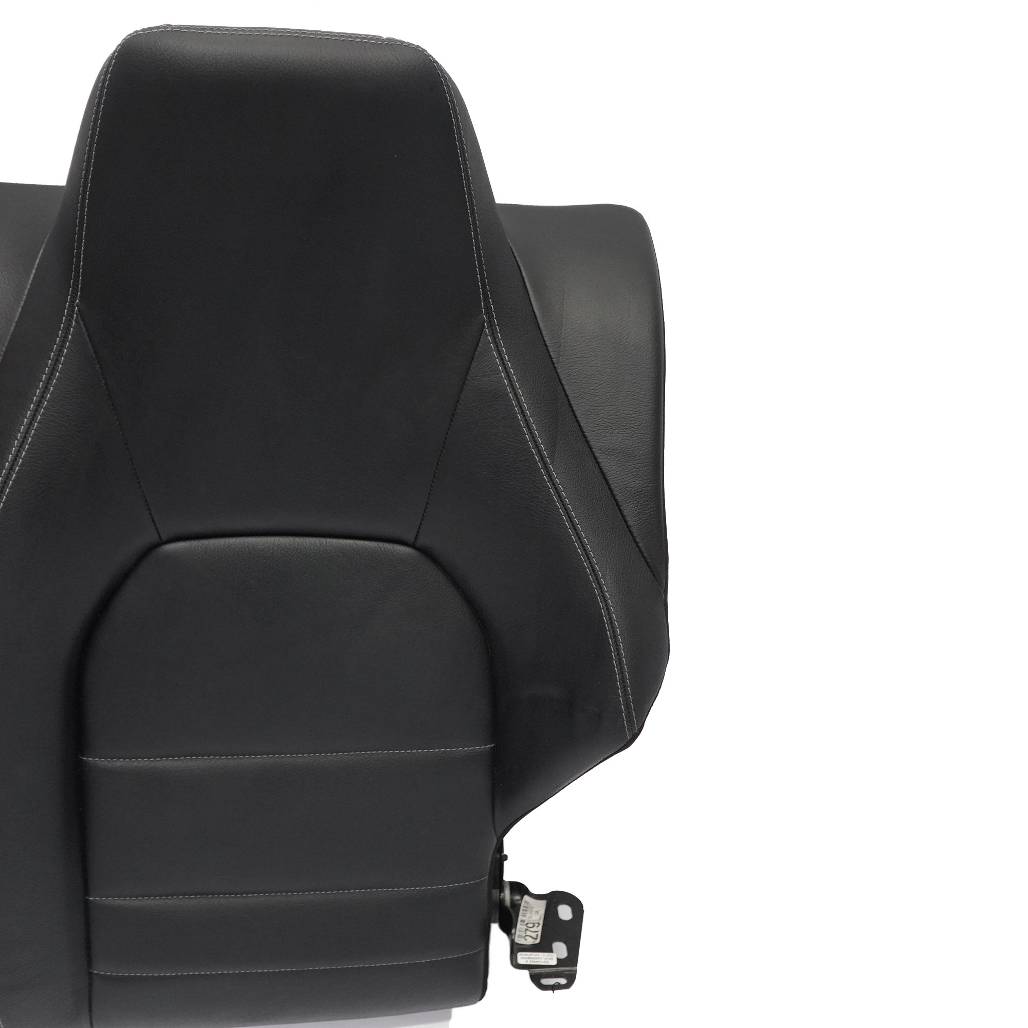 Seat Backrest Mercedes C204 C207 Rear Left N/S Seat Covering Black Leather Nappa