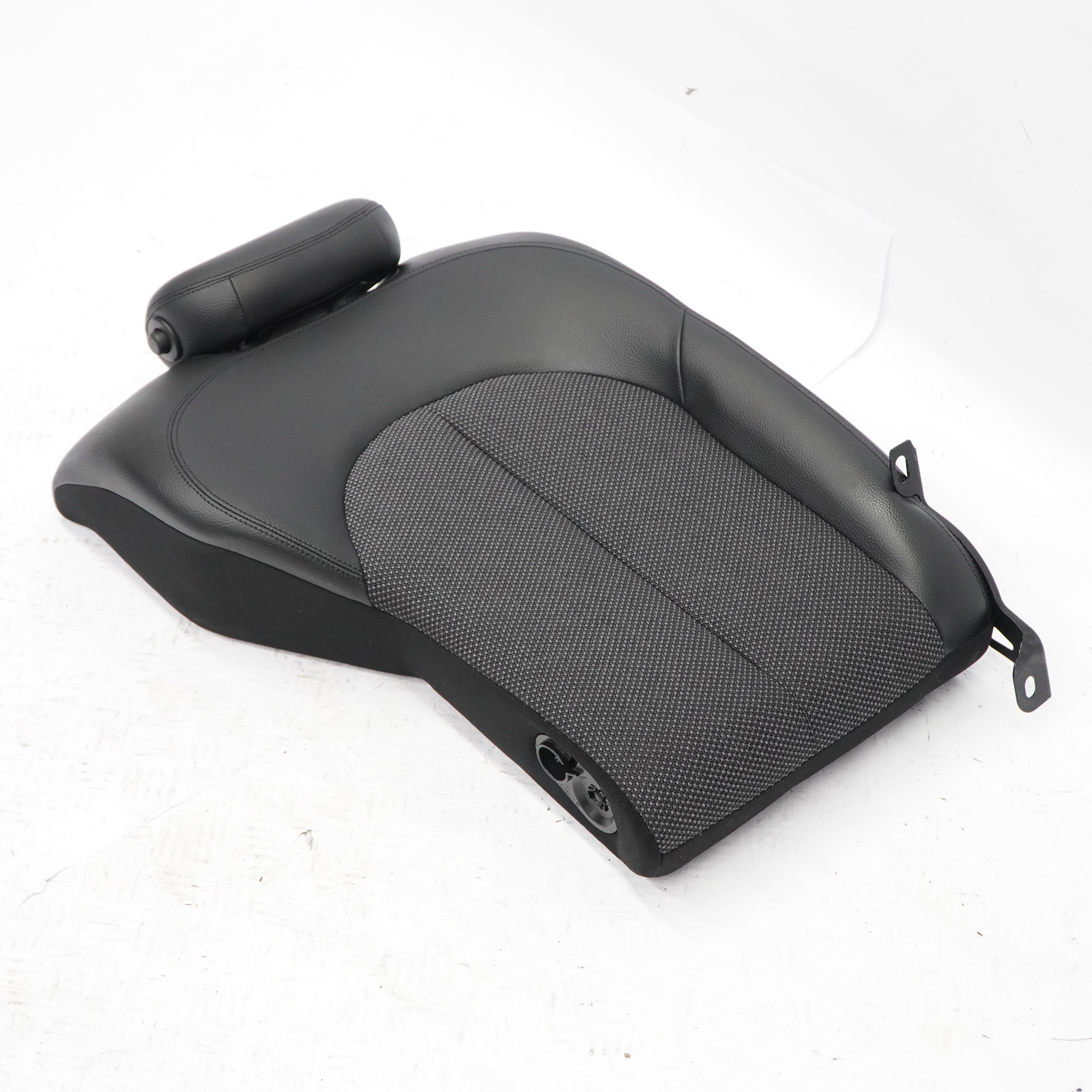 Mercedes C209 Seat Backrest Rear Right O/S Back Cover Cloth Leather Black