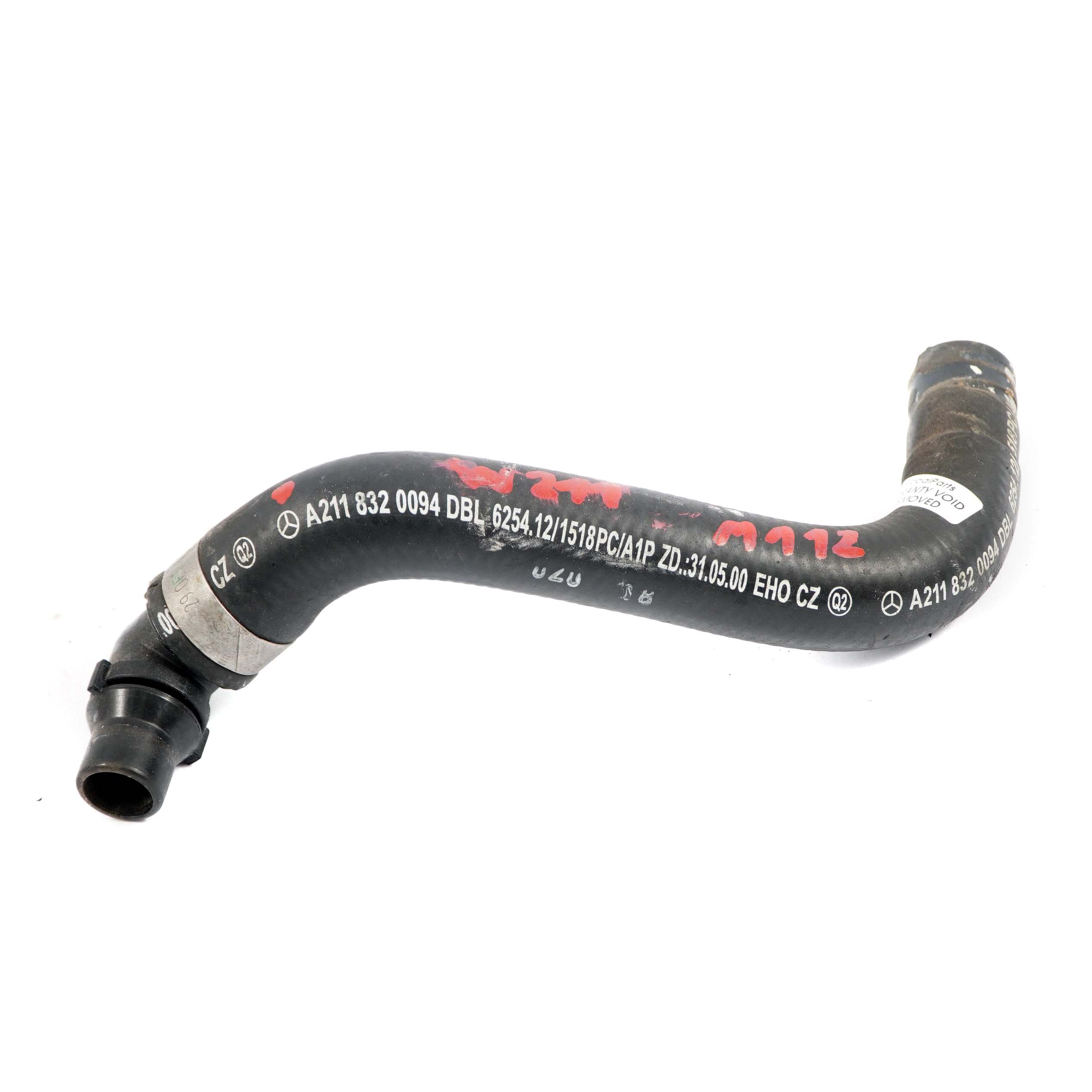 Mercedes W211 M112 Ligne de Tube de Matrice de Chauffage A2118320094