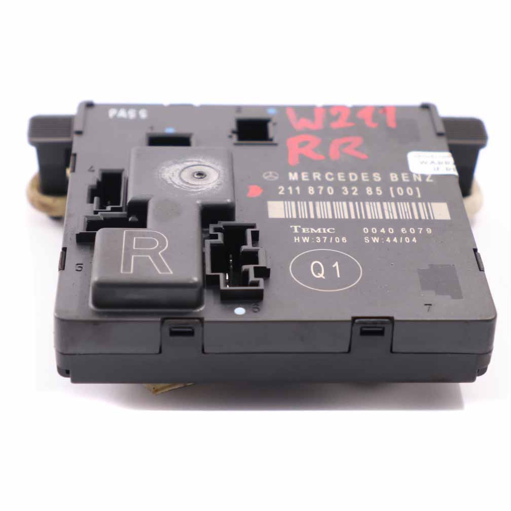 Mercedes W211 Module de porte arrière droite Control Unit ECU A2118703285