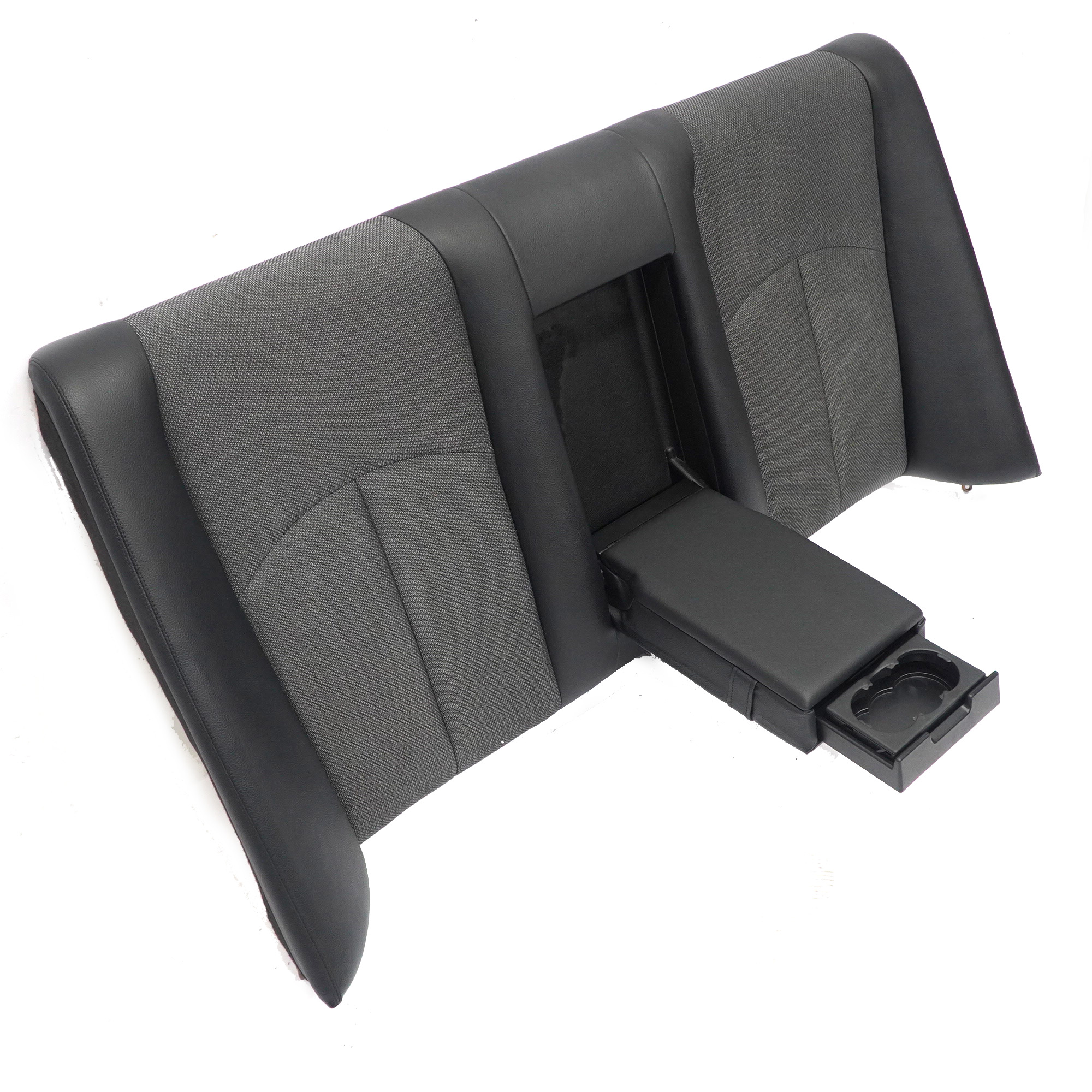 Mercedes W211 Rear Seat Backrest Cover Saloon Black Leather Combination Black