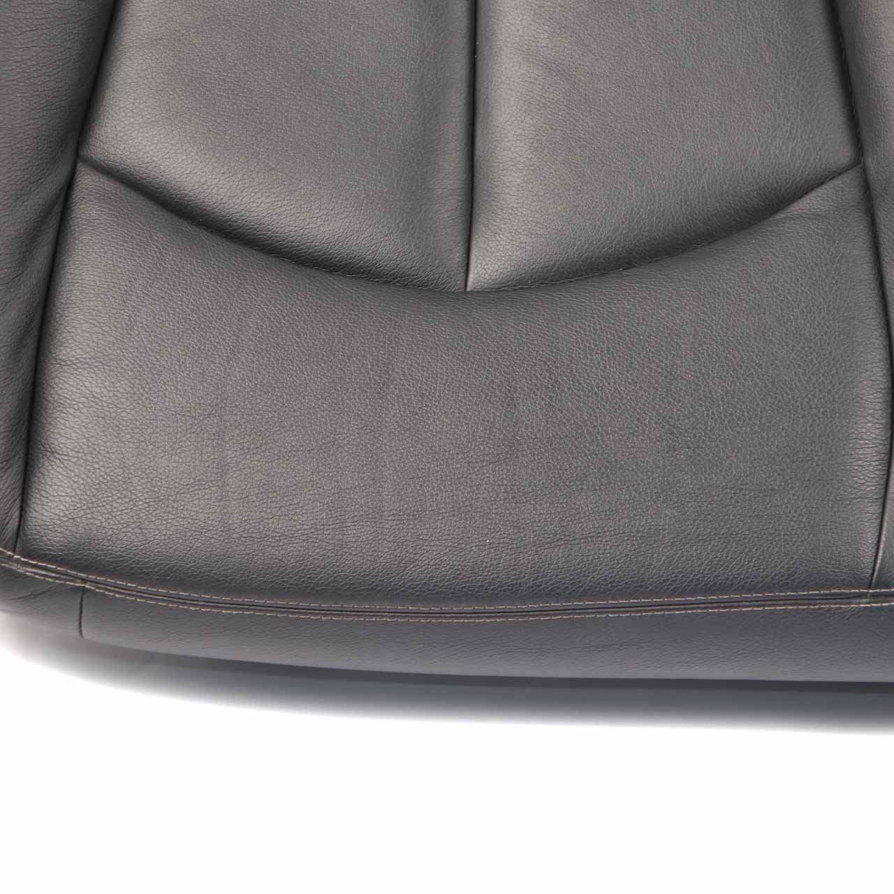 Mercedes W211 Rear Seat Bench Saloon Couch Cover Leather Nappa Amaretta Black