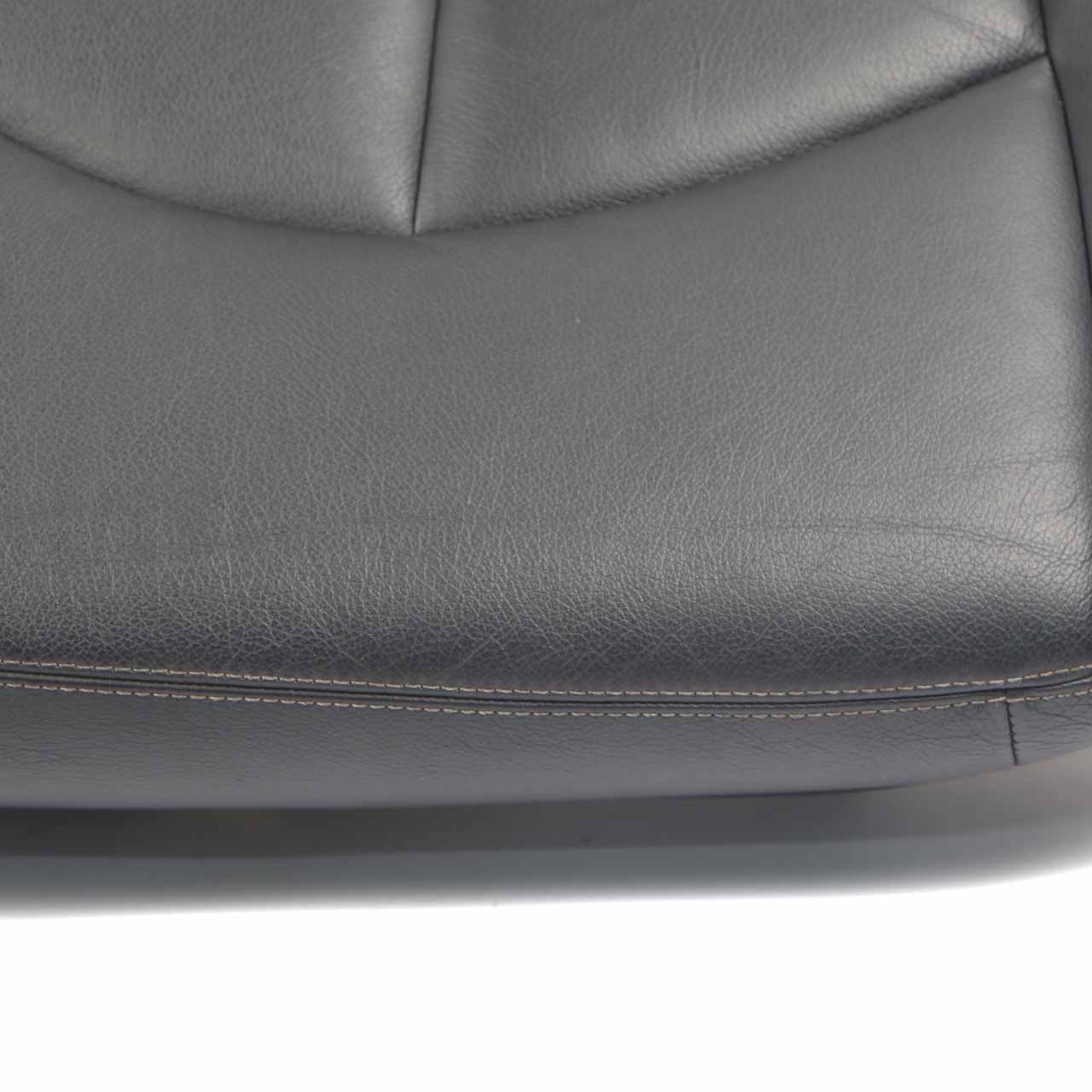 Mercedes W211 Rear Seat Bench Saloon Couch Cover Leather Nappa Amaretta Black