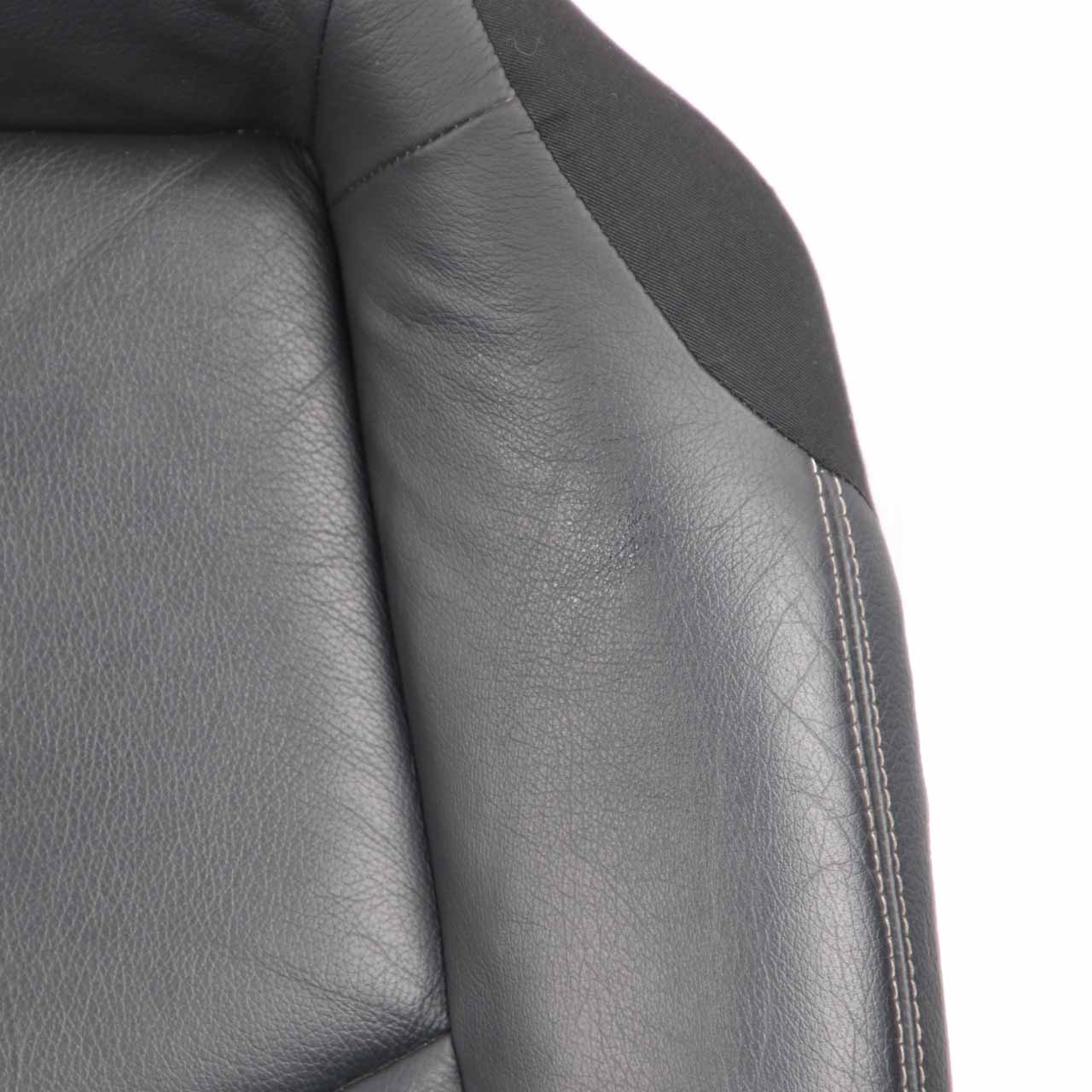 Mercedes W211 Rear Seat Bench Saloon Couch Cover Leather Nappa Amaretta Black