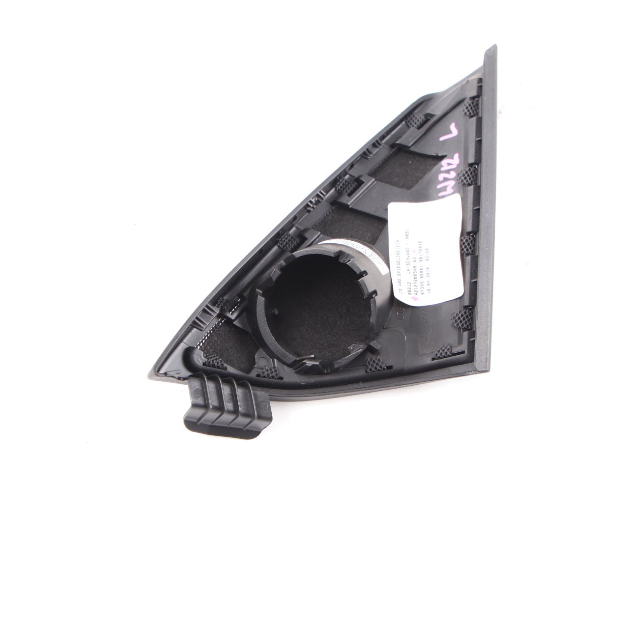 Mercedes W212 Triangle haut parleur Couvercle garniture Gauche A2127200348