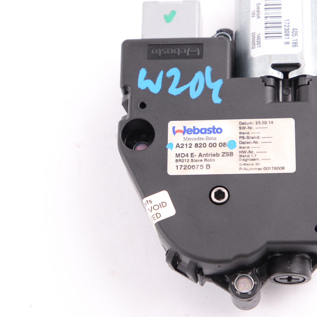 Unité Contrôle Toit Ouvrant Mercedes W204 W212 Sun Roof Motor Drive A2128200008