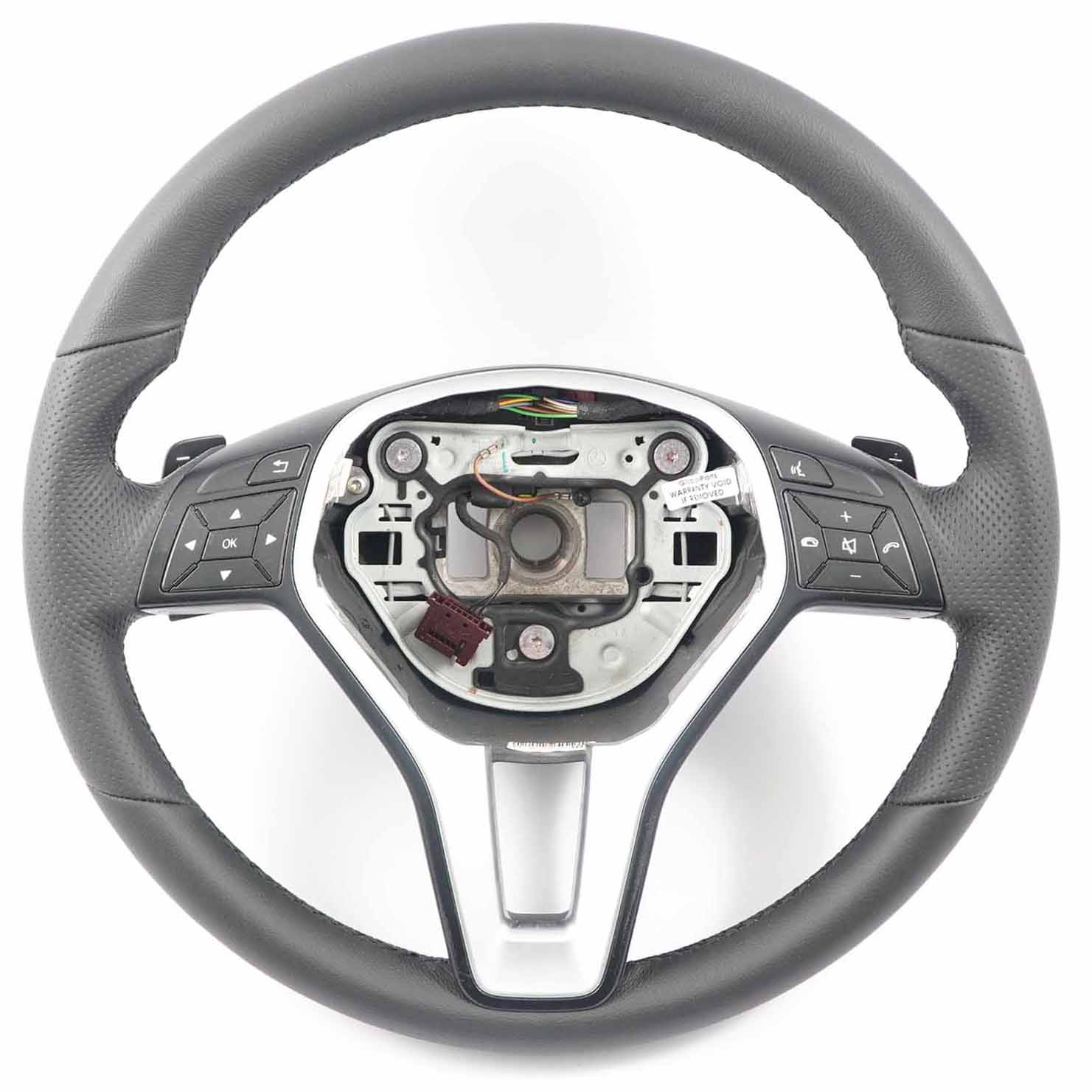 Steering Wheel Mercedes W212 NEW Black Leather with Black Threads Paddle Shift