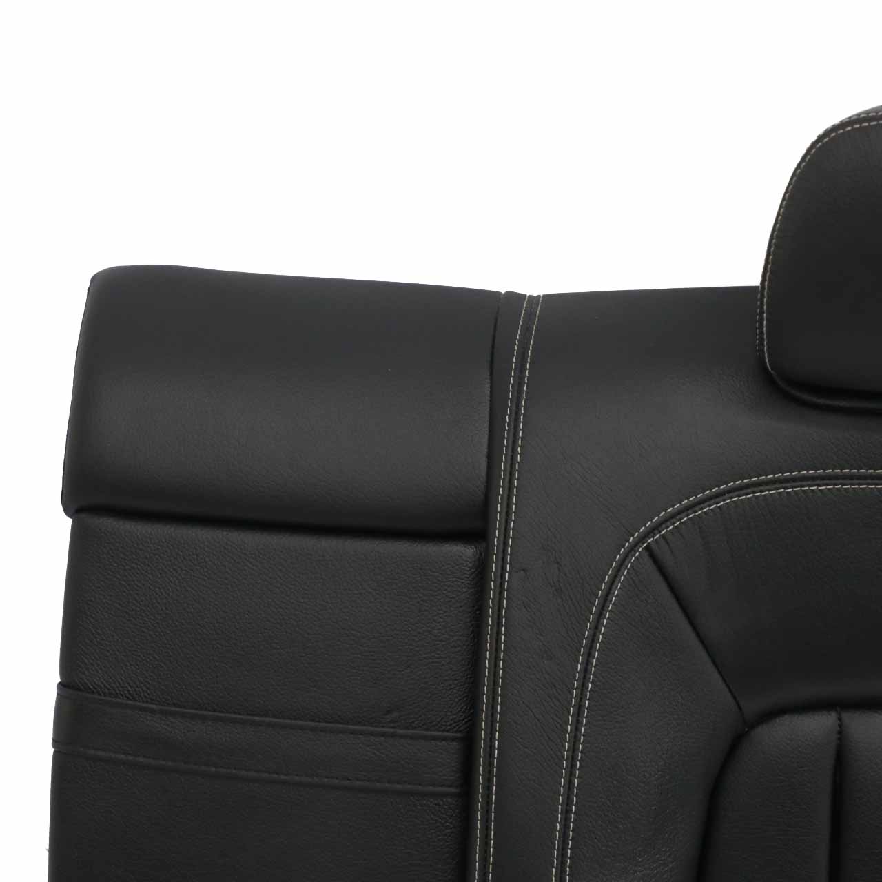 Seat Backrest Mercedes W218 Rear Left N/S Back Cover Black Leather