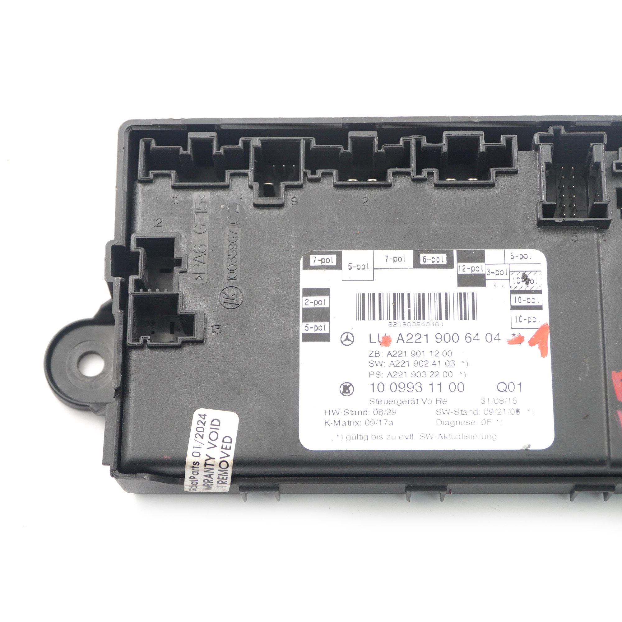 Mercedes W221 Door Module Front Right O/S Control Unit ECU A2219006404