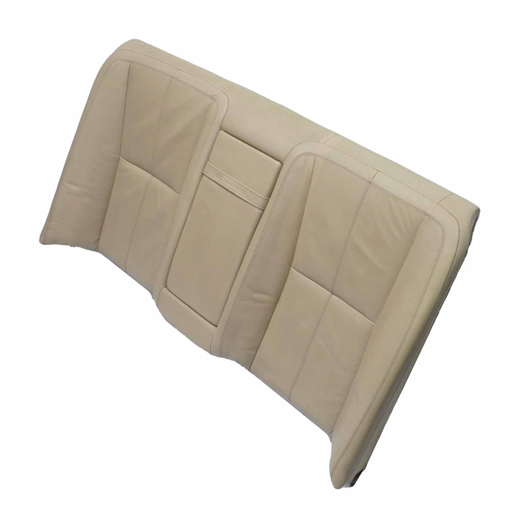 Mercedes W221 Rear Seat Backrest Cover Armrest Cup Holder Leather Beige