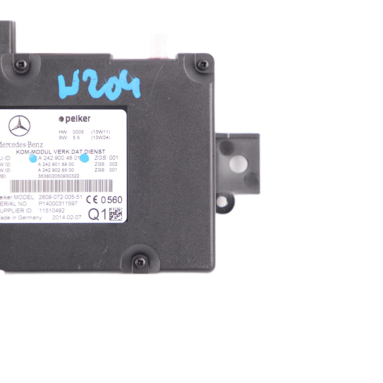 Mercedes W176 W204 W212 Telematics Module Contrôle Communication A2429004801